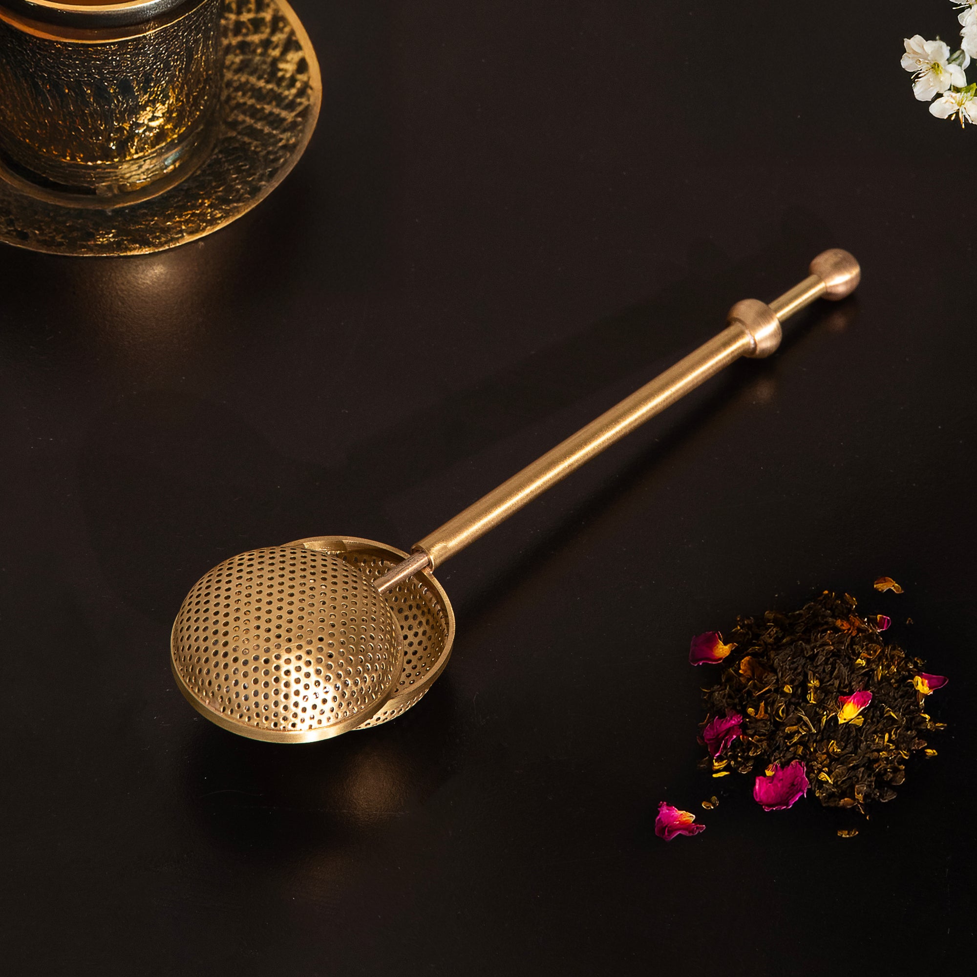 Brass Tea Infuser – Handcrafted Elegance for Perfectly Brewed Tea