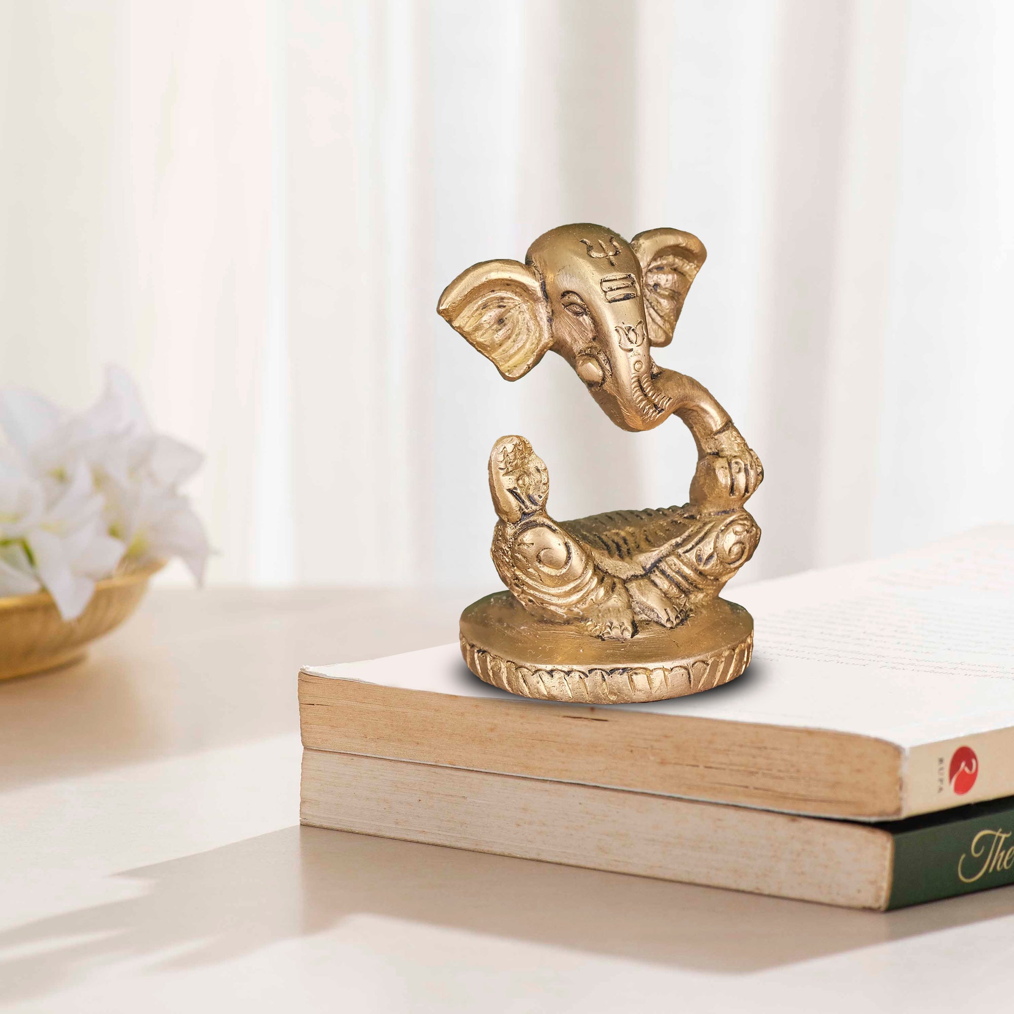 Brass Modern Ganesha - 3.5 Inch