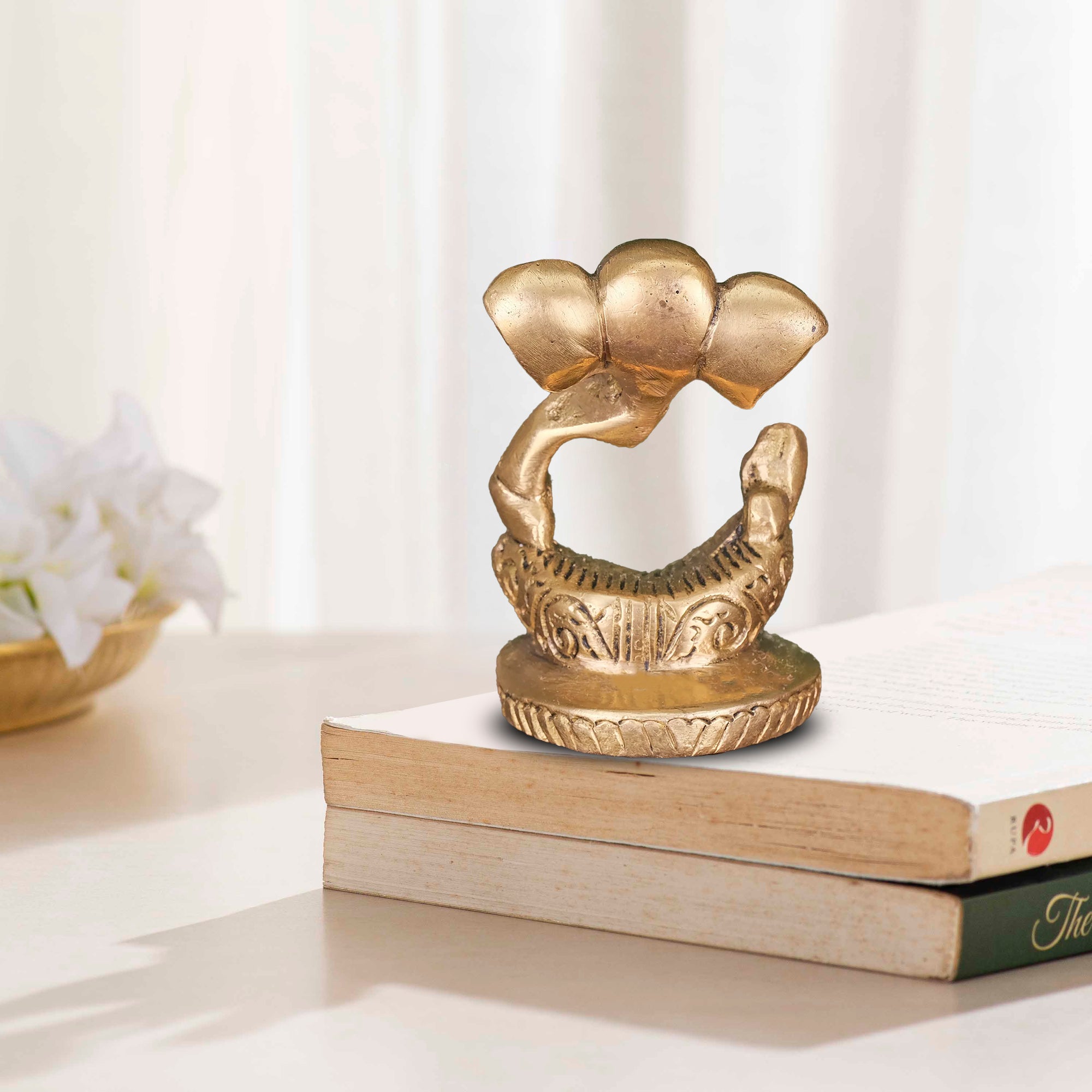 Brass Modern Ganesha - 3.5 Inch