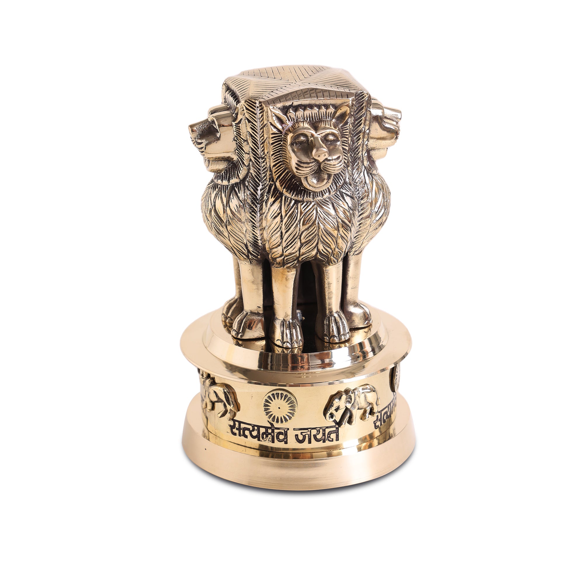 Brass Ashok Stambh - 8 Inch