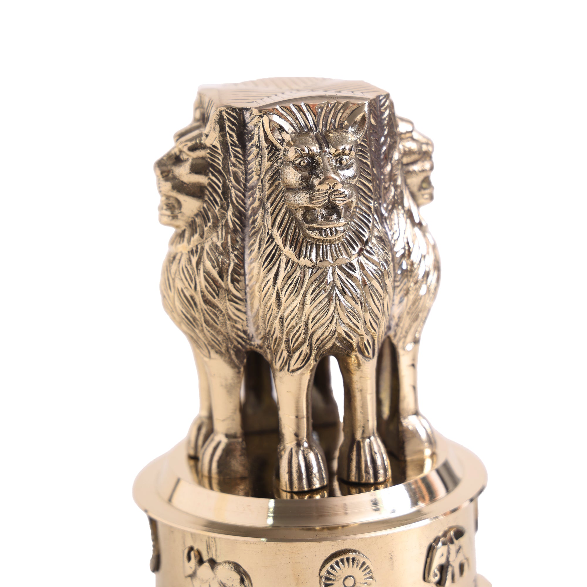 Brass Ashok Stambh - 8 Inch