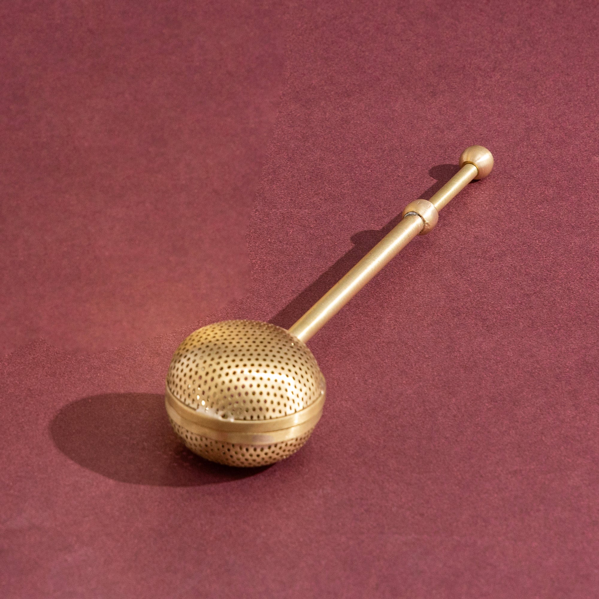 Brass Oreo Mug with Tea Infuser - Handcrafted & Food-Safe