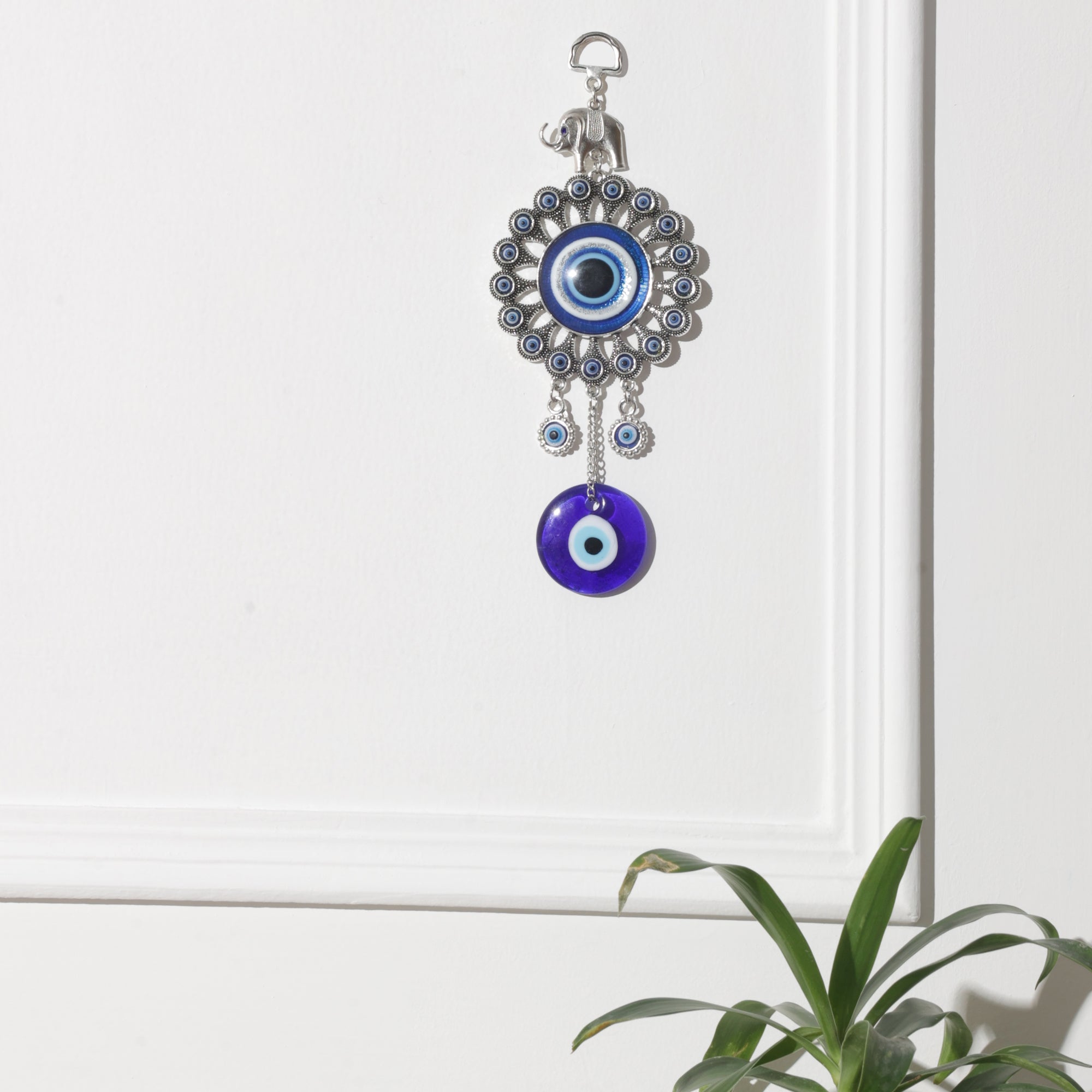 Turkish Evil Eye with Elephant Protection Amulet
