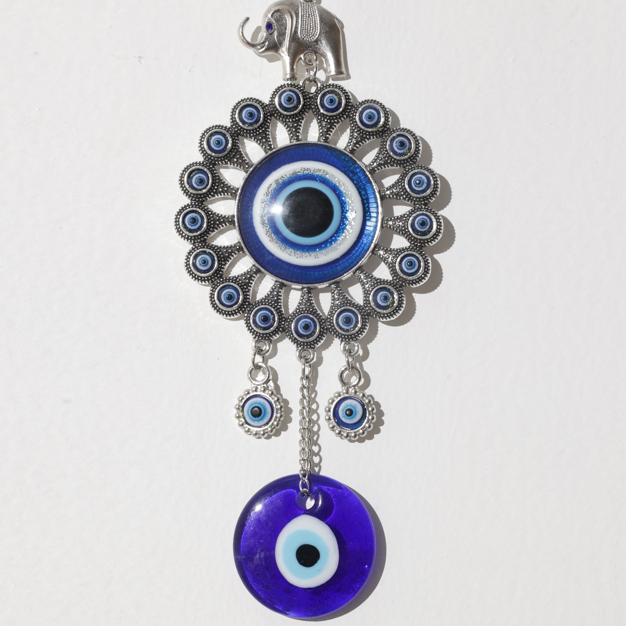 Turkish Evil Eye with Elephant Protection Amulet