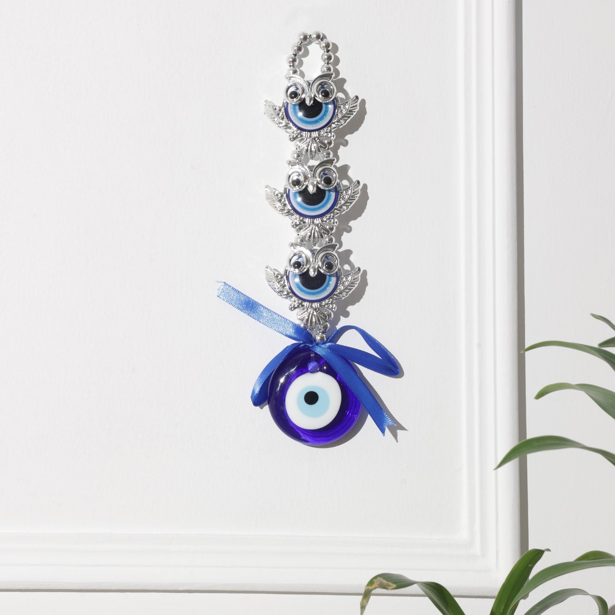 Evil Eye with 3 Owl Protection Amulet