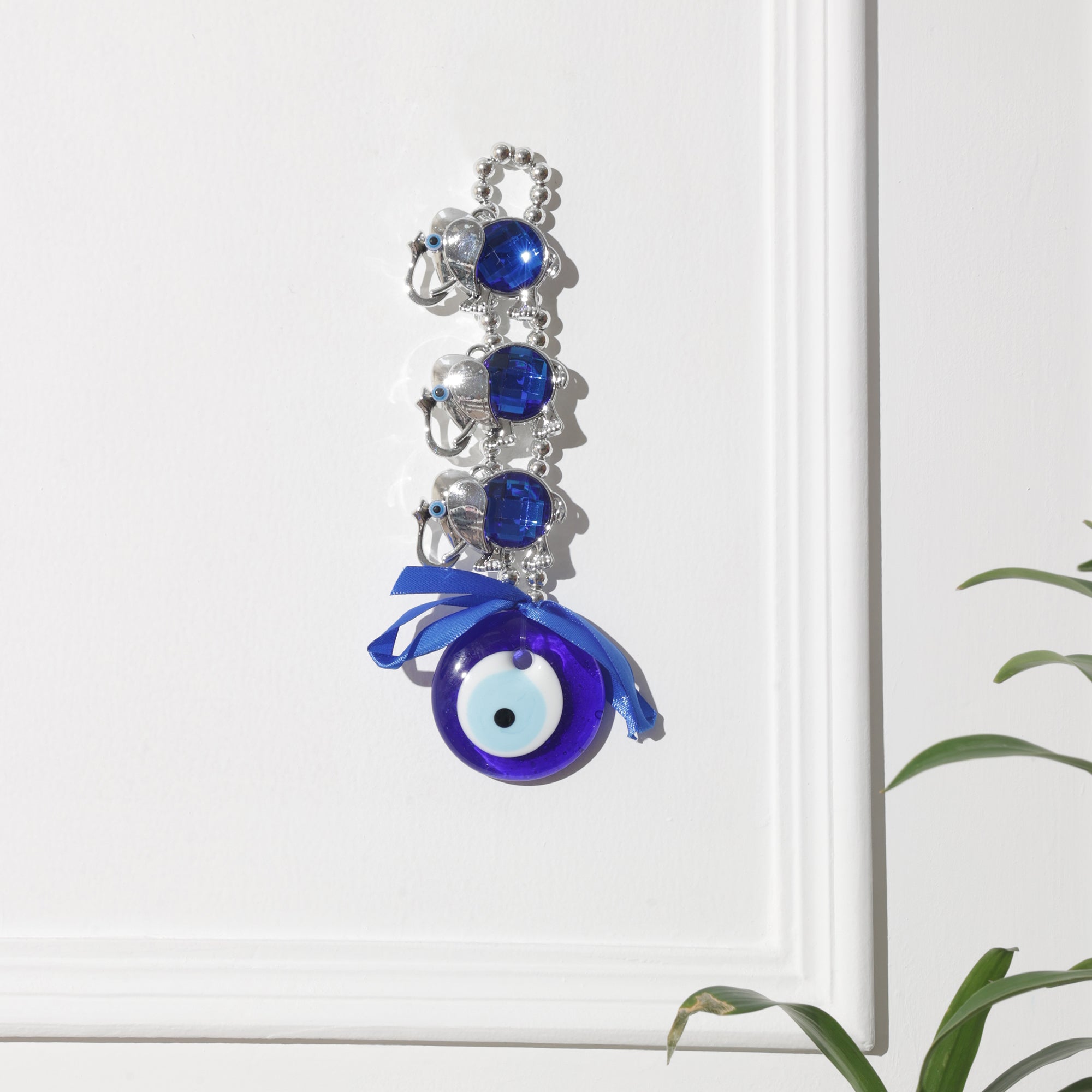 Evil Eye with 3 Elephant Protection Amulet
