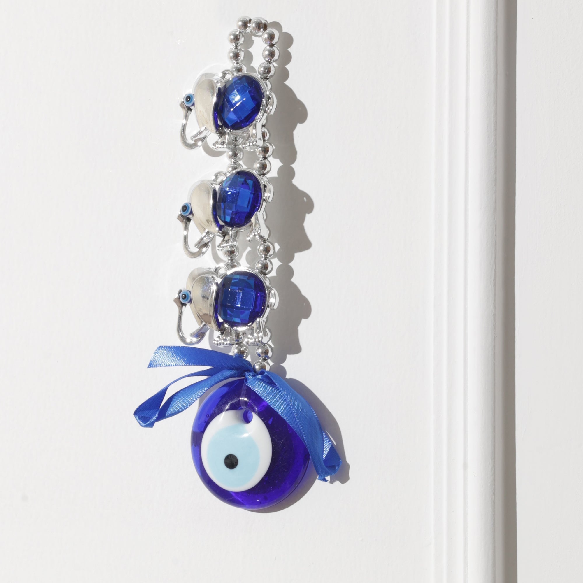 Evil Eye with 3 Elephant Protection Amulet