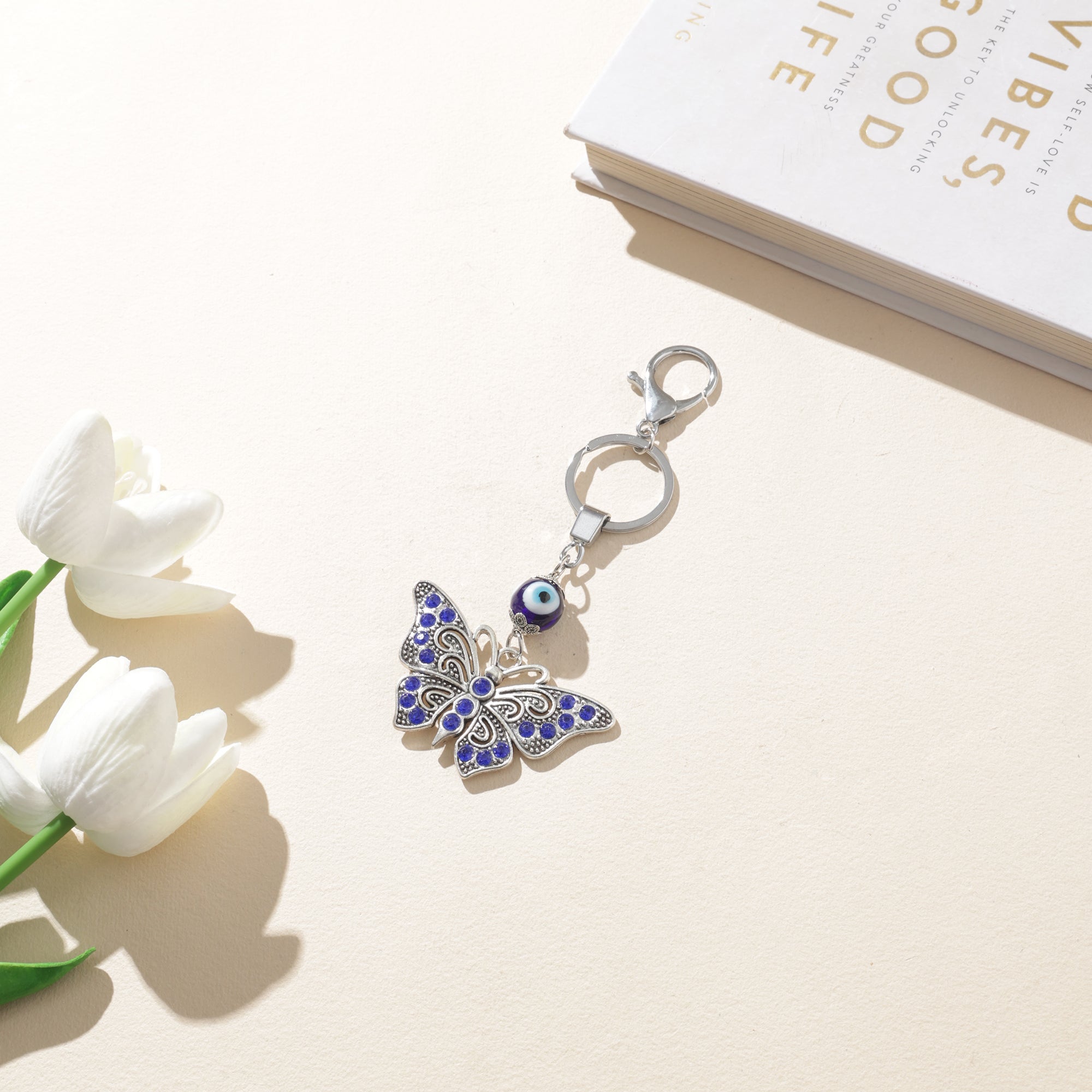 Flying Butterfly Key Chain