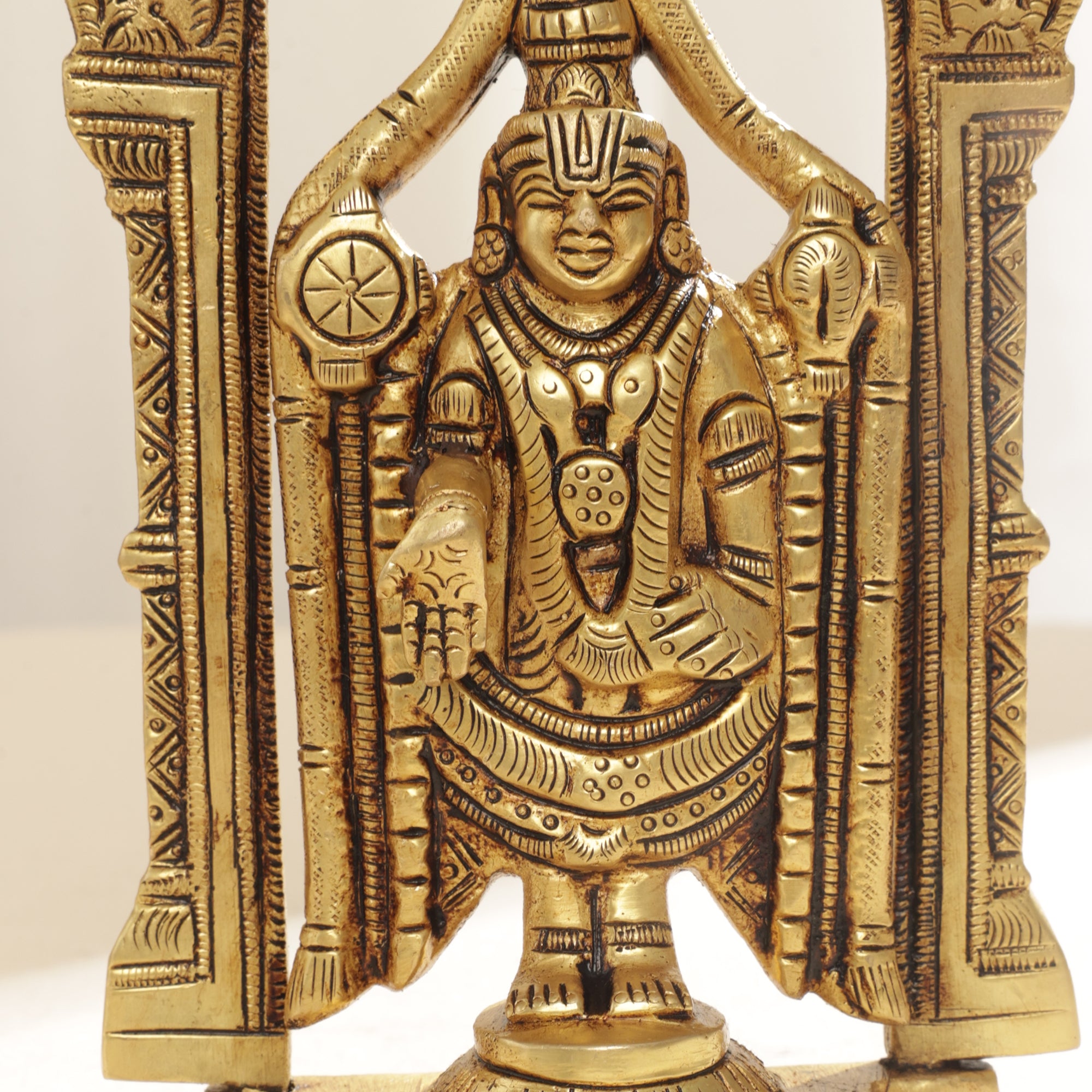 Brass Balaji Frame Idol - 7 Inch