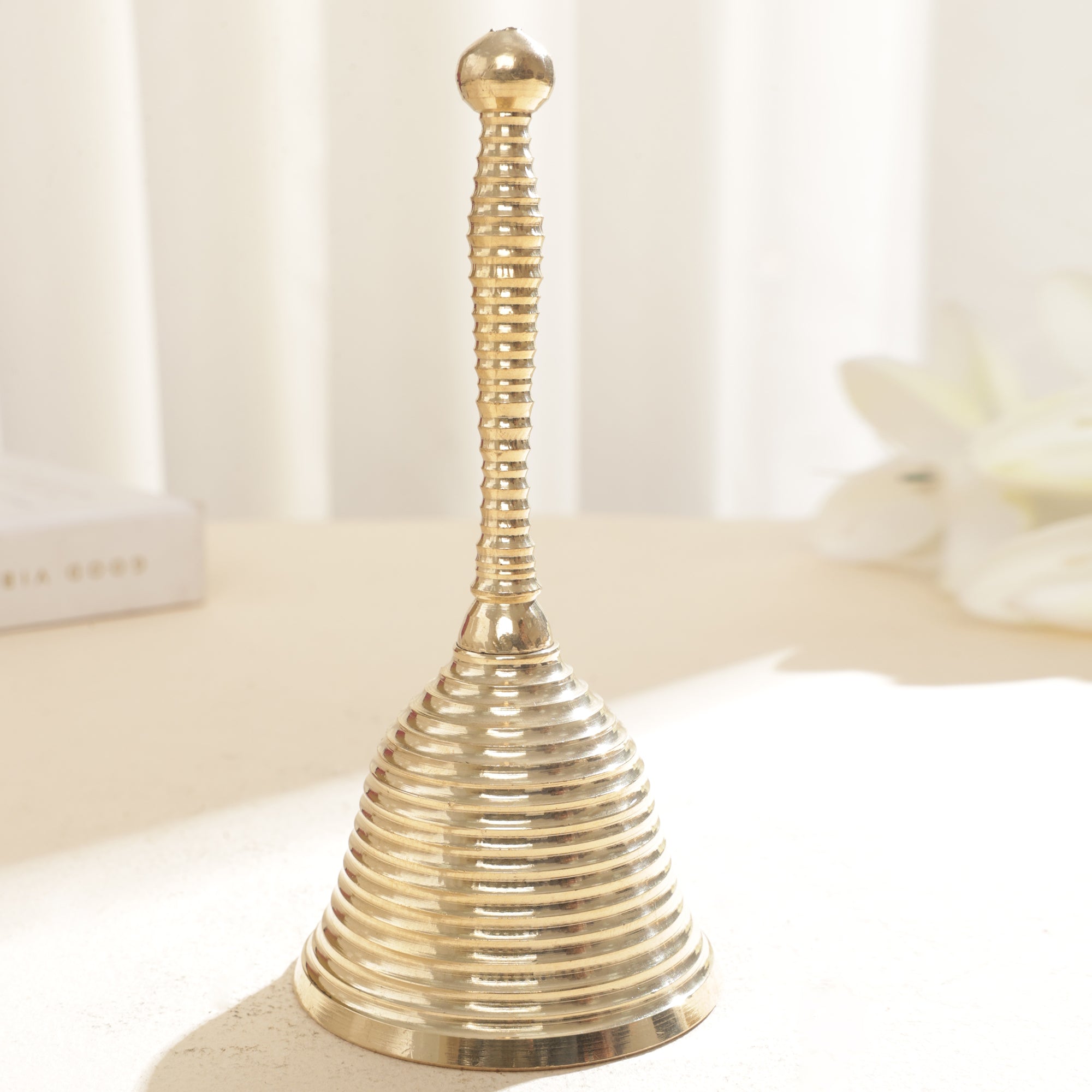 Brass Pooja Ring Bell - 5 Inch
