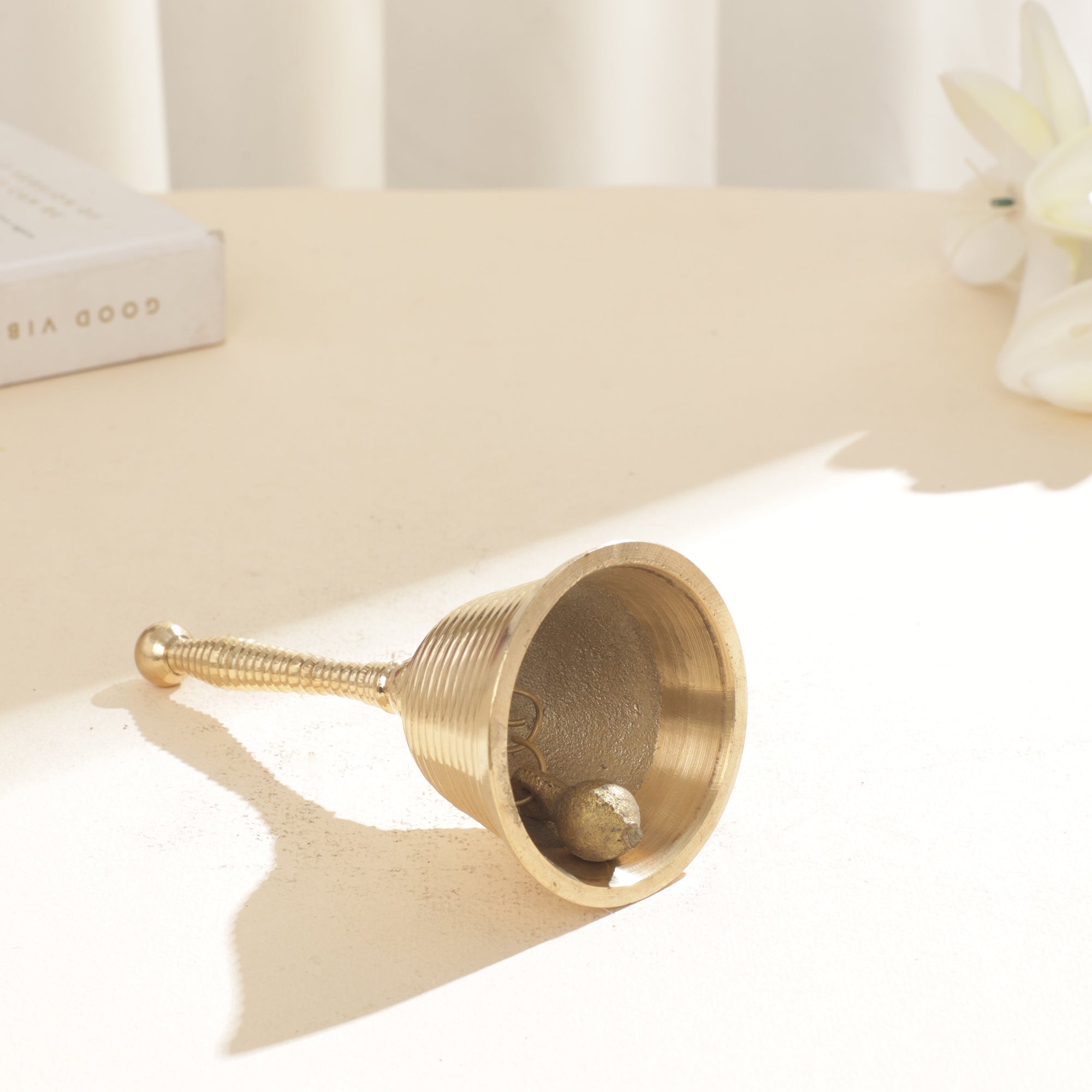 Brass Pooja Ring Bell - 5 Inch