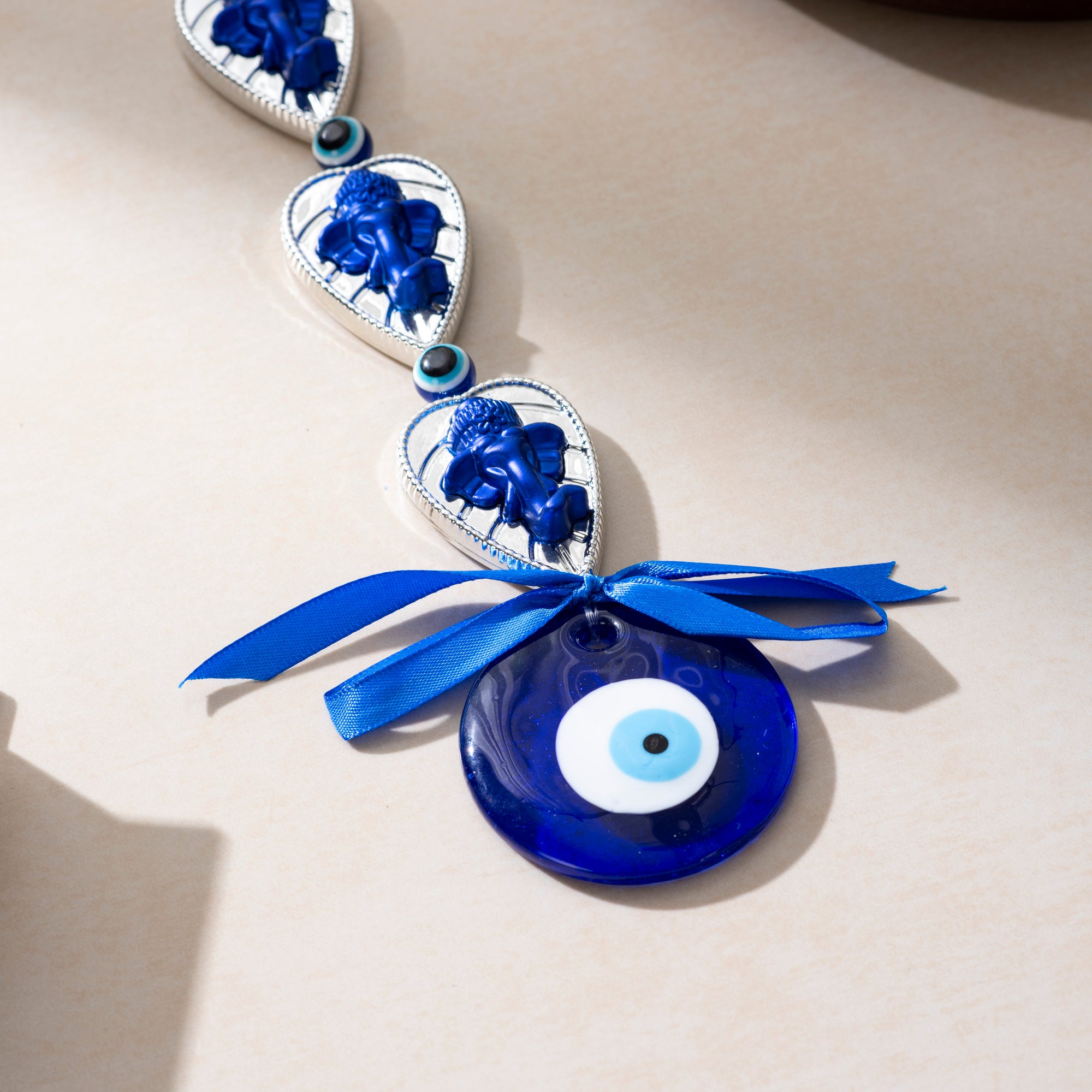 Feng Shui Leaf Ganesha Evil Eye Wall Hanging