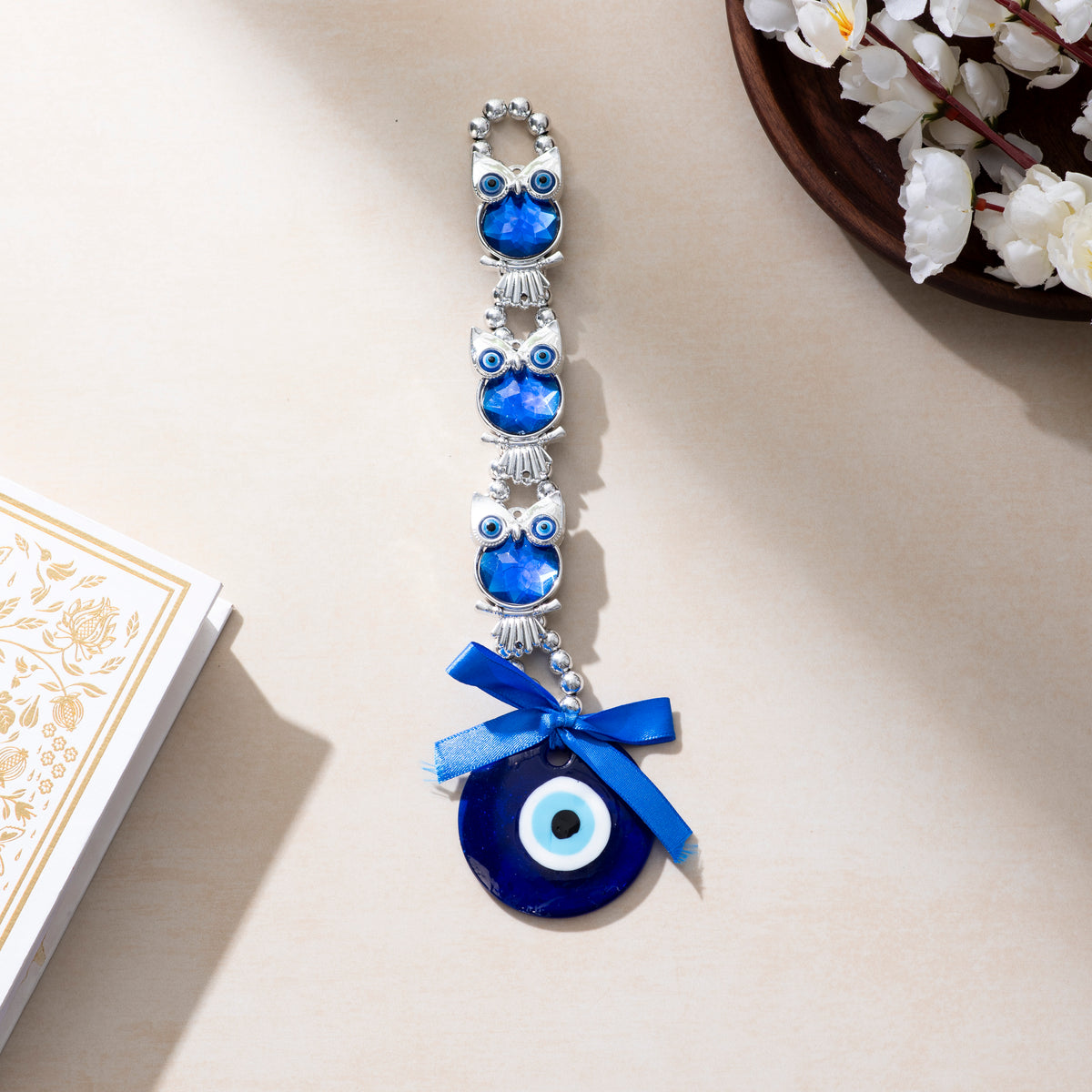 Turkish Evil Eye & Owl Protection Wall Hanging Amulet