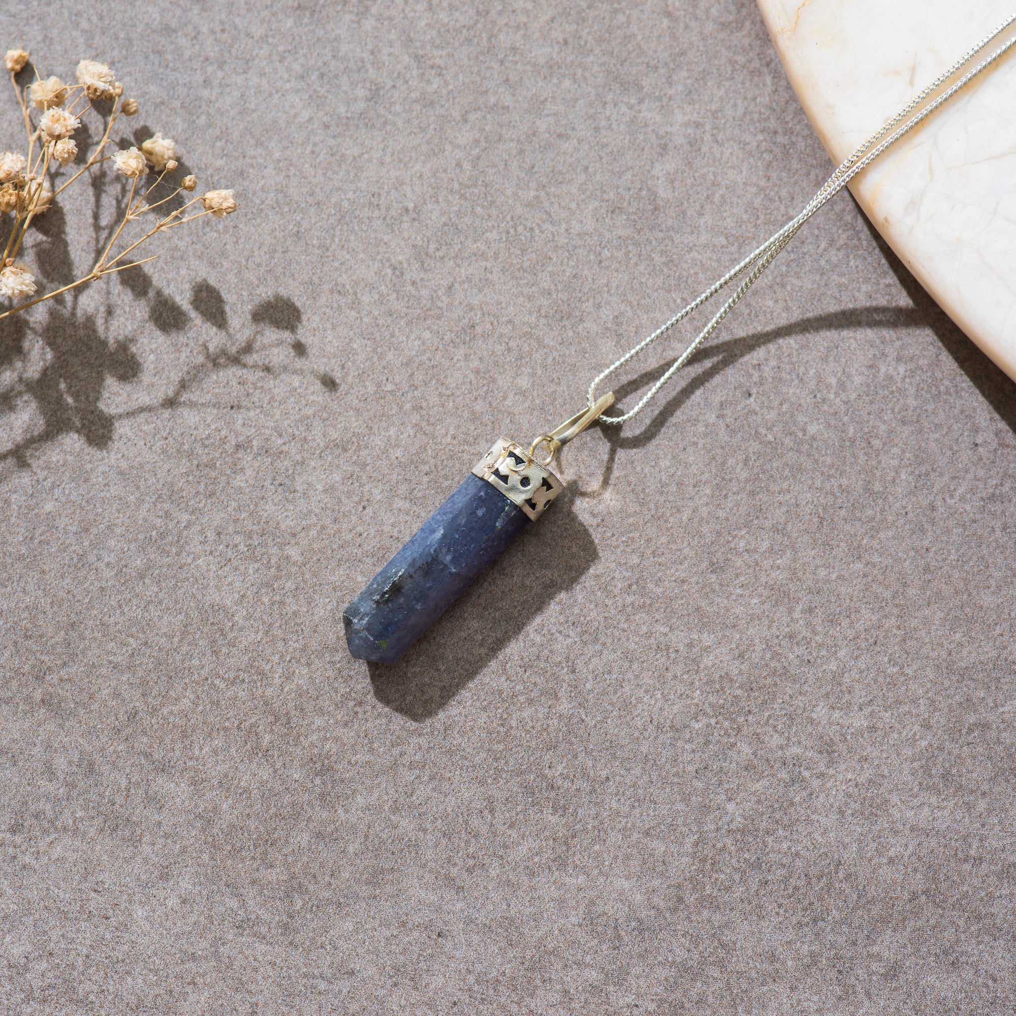 Kyanite Pendant with Chain