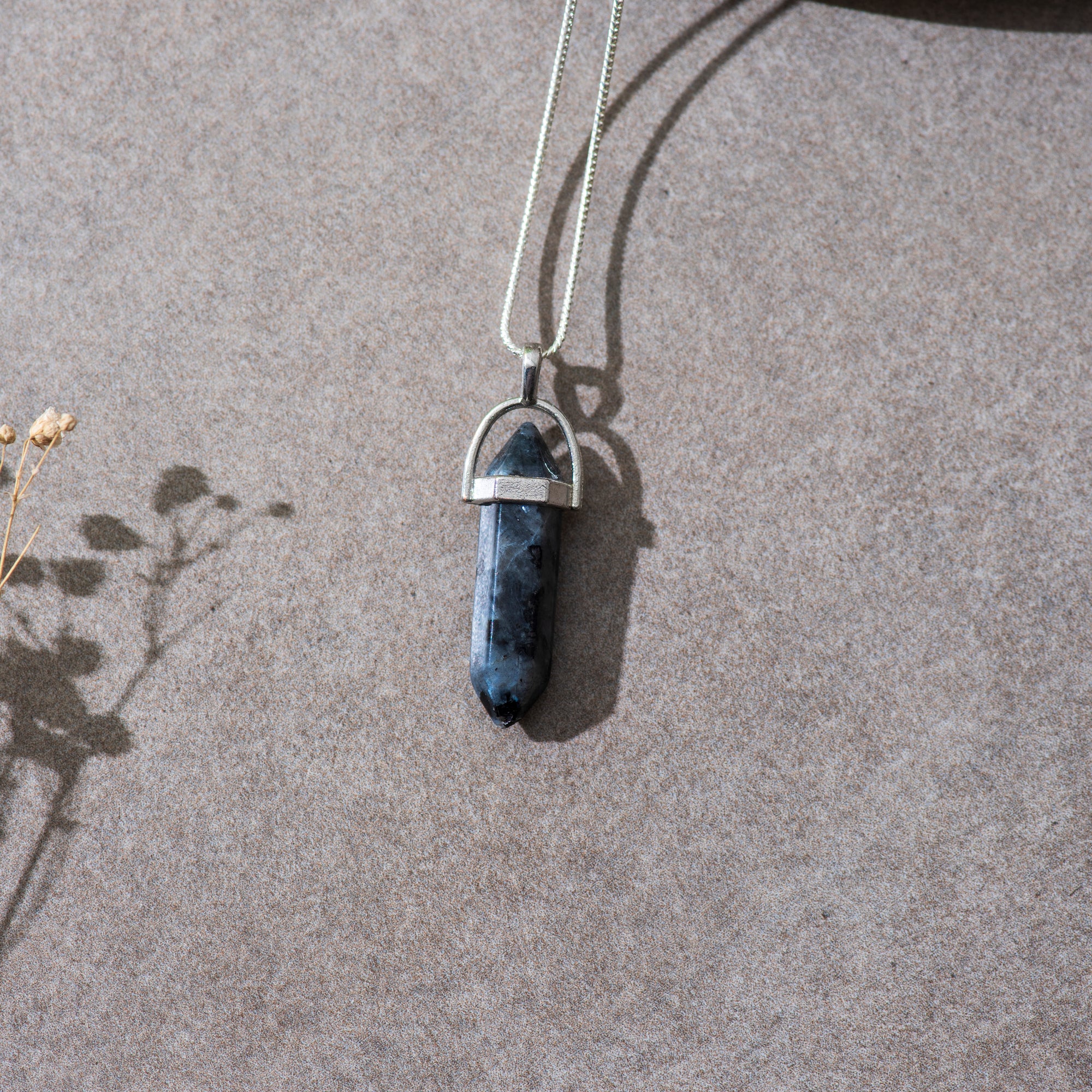 Sodalite Pendant with Chain