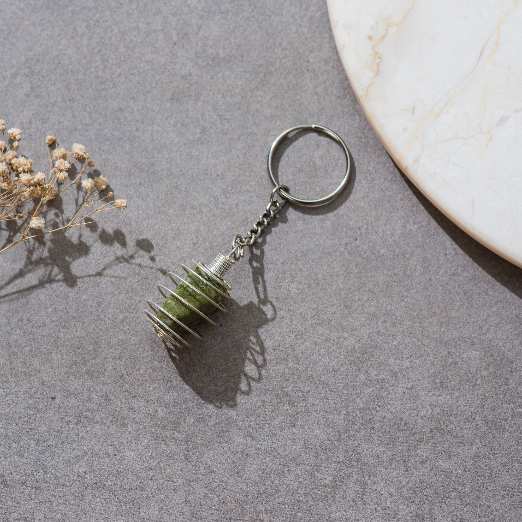 Green Aventurine Key Ring