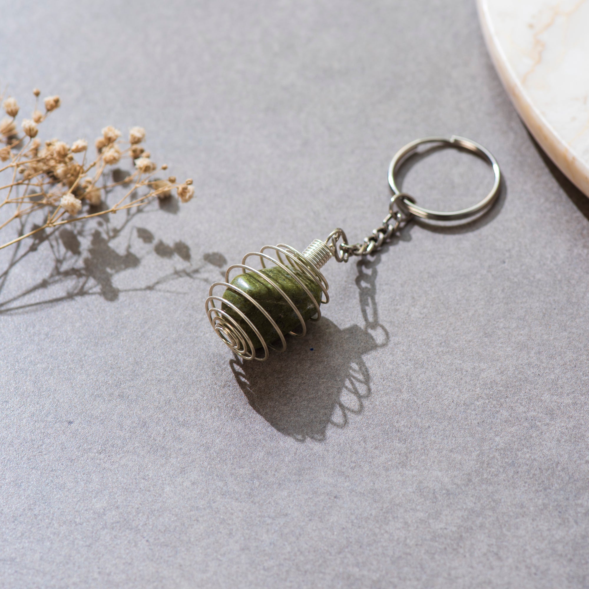 Green Aventurine Key Ring
