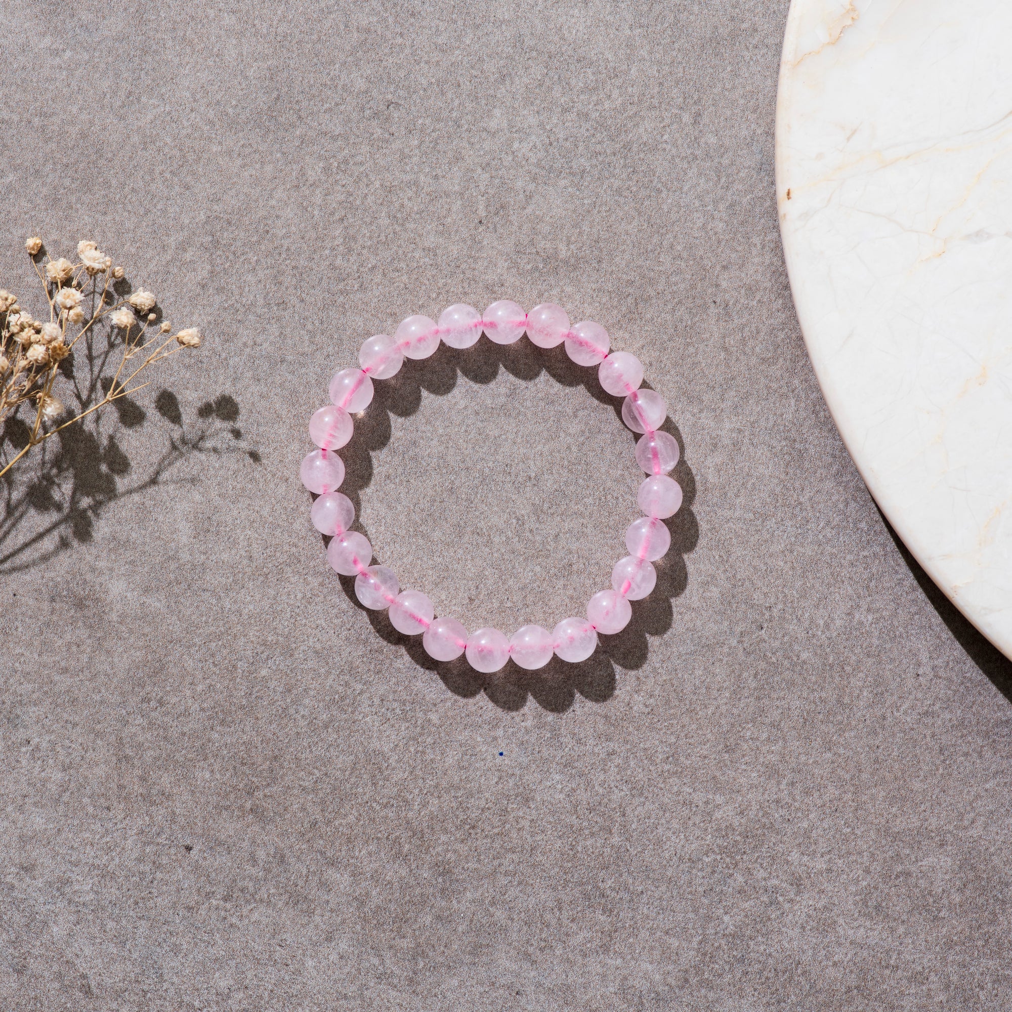Certified Natural Rose Quartz Bracelet for Love & Emotions