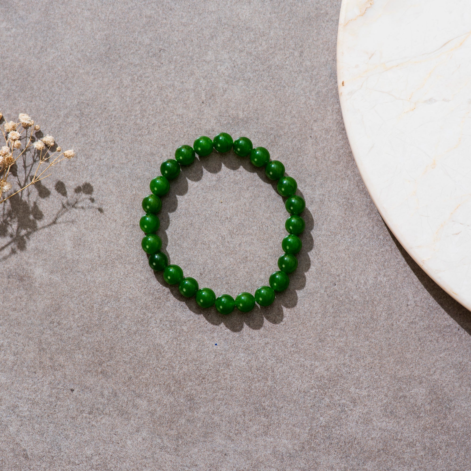 Certified Natural Green Jade Bracelet For Timeless Beauty & Good Fortune