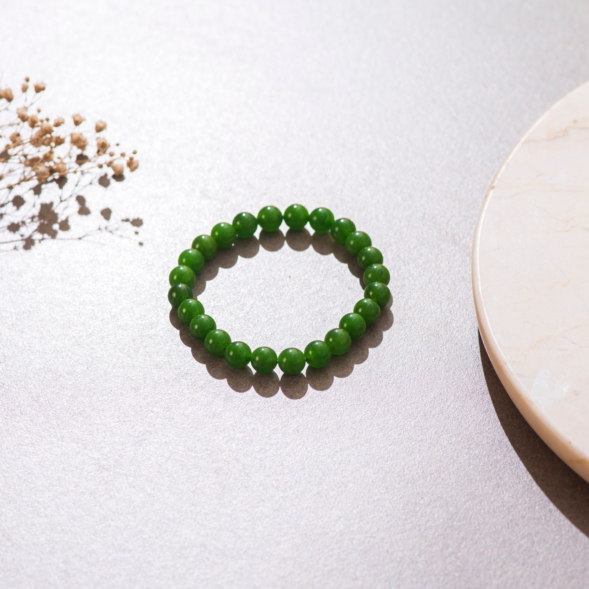 Certified Natural Green Jade Bracelet For Timeless Beauty & Good Fortune