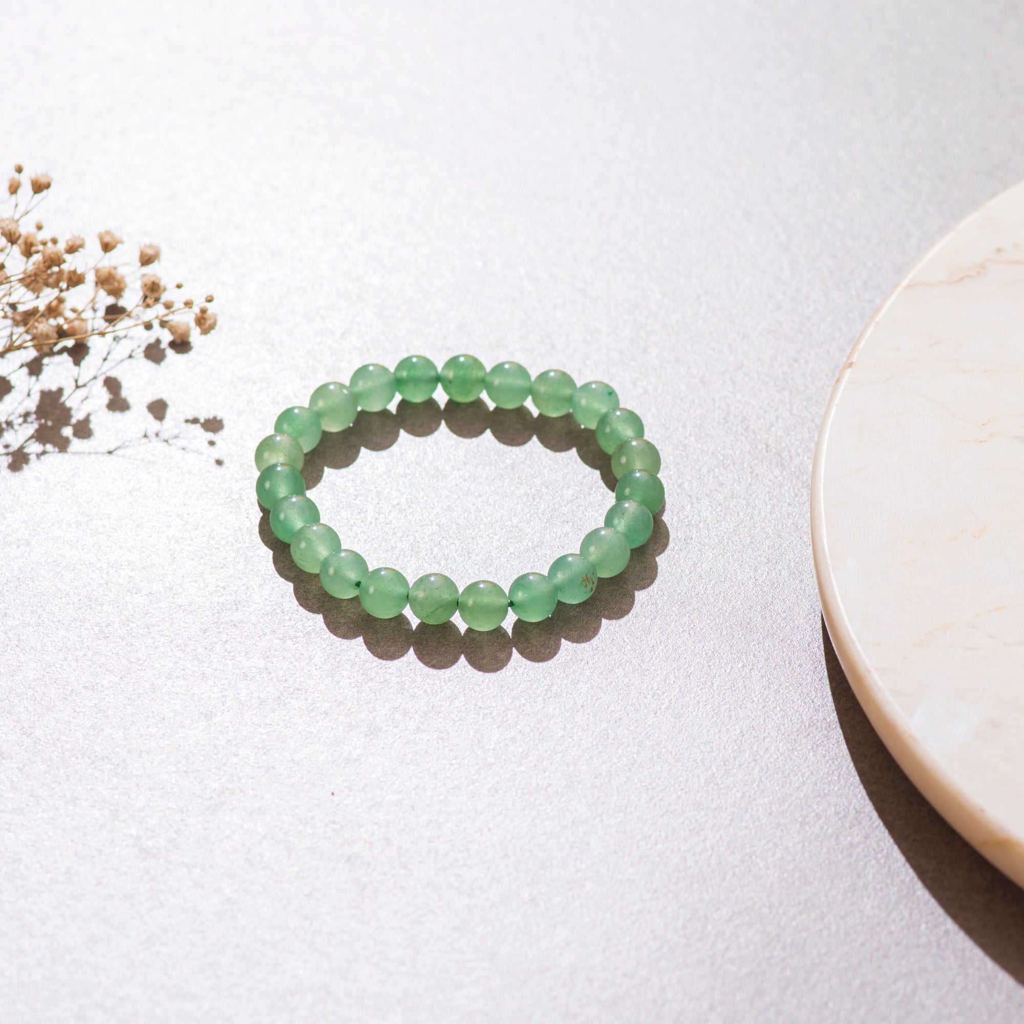 Certified Natural Green Aventurine Bracelet For Balance & Growth