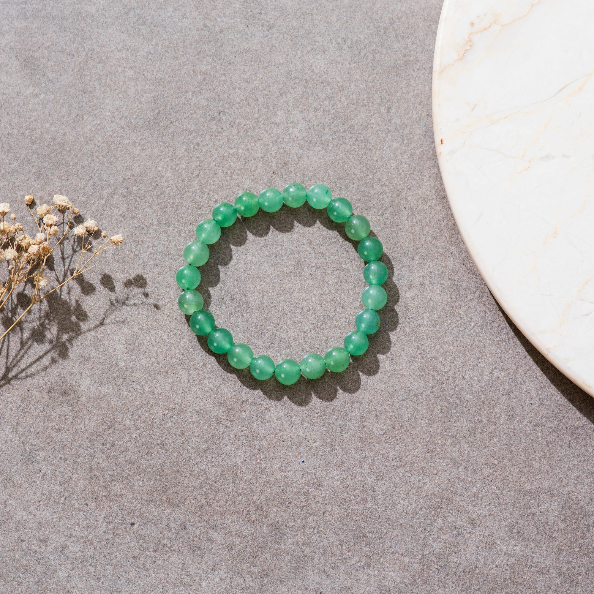 Certified Natural Green Aventurine Bracelet For Balance & Growth