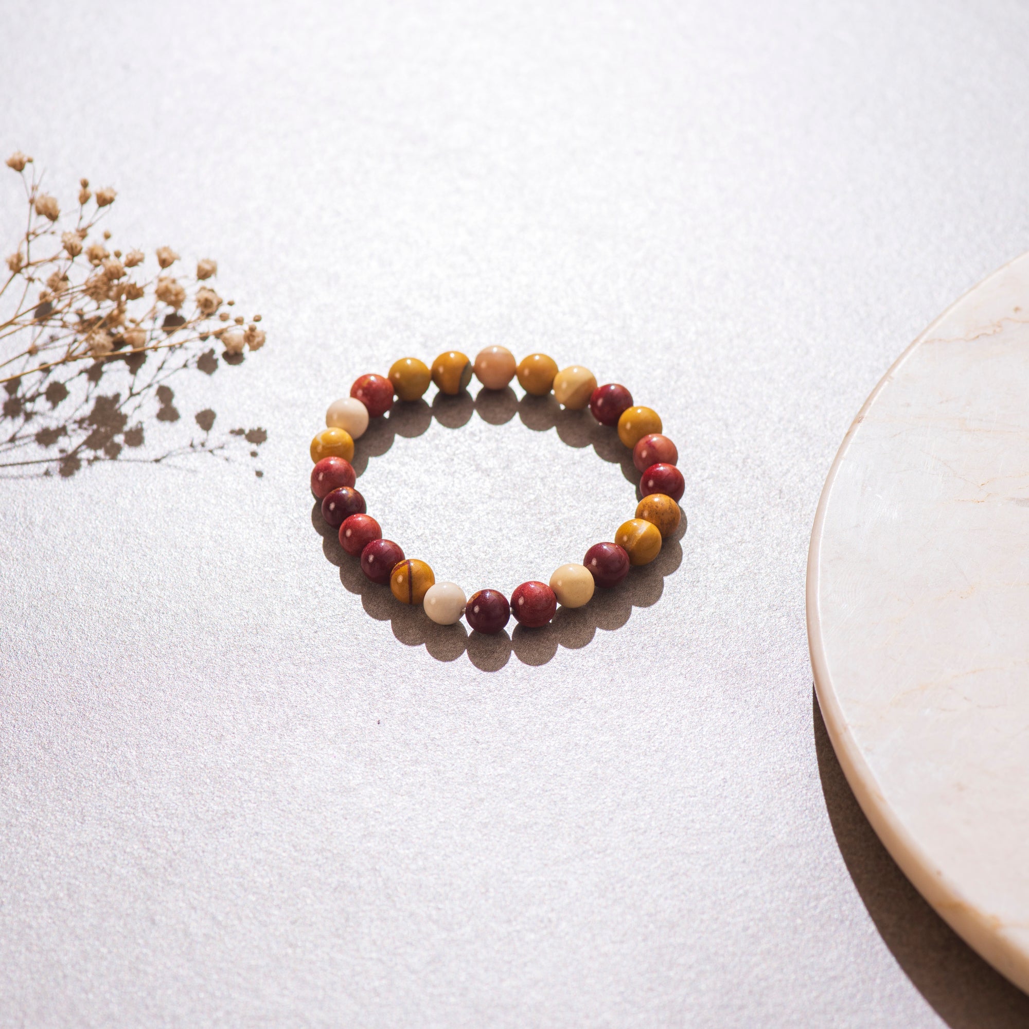Certified Natural Mookaite Bracelet For Sense of Balance & Spirtuality