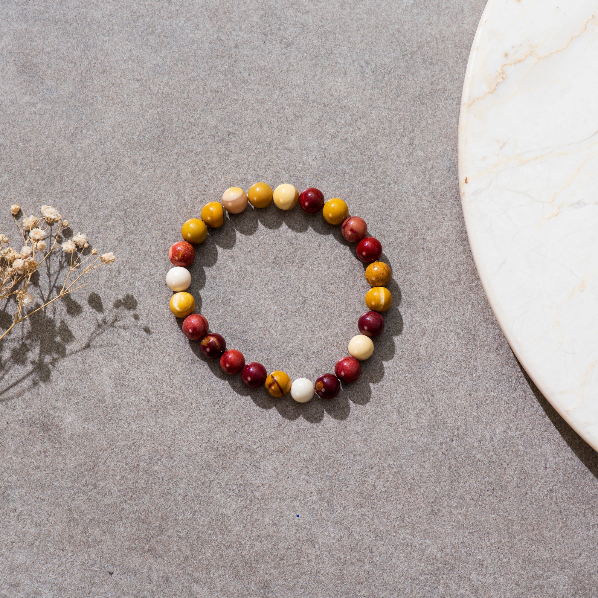 Certified Natural Mookaite Bracelet For Sense of Balance & Spirtuality