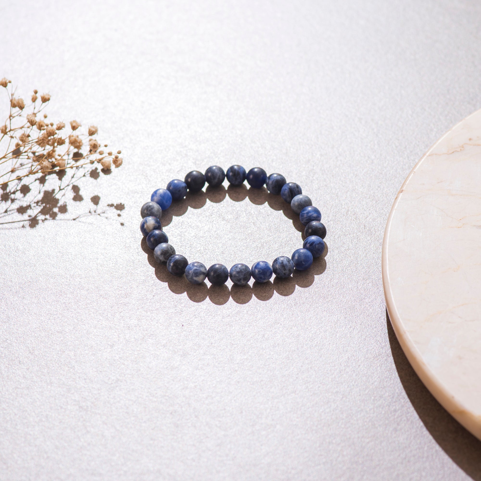 Certified Natural Sodalite Bracelet for Harmony & Balance