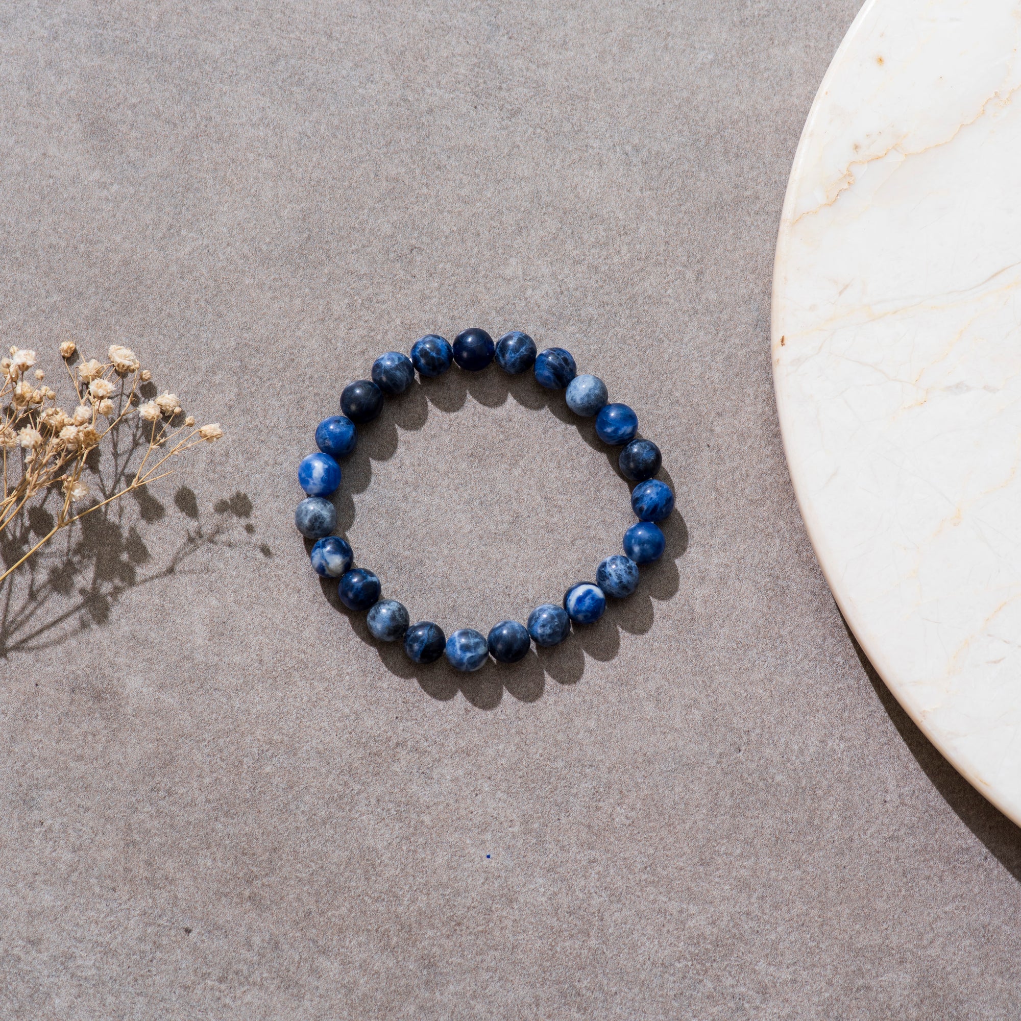 Certified Natural Sodalite Bracelet for Harmony & Balance