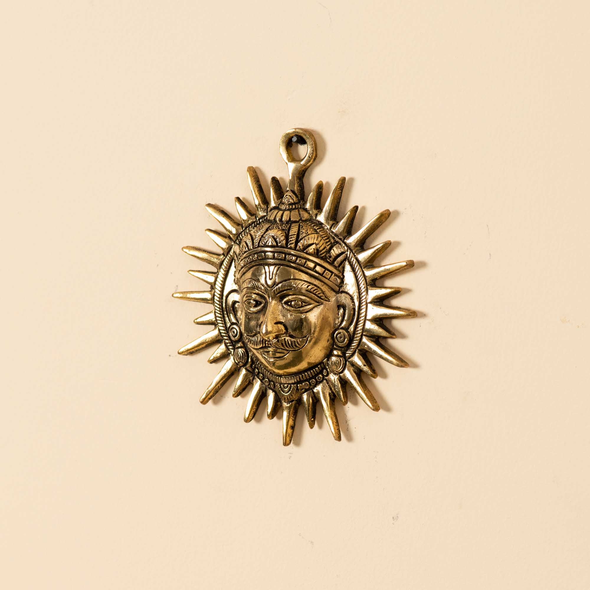 Brass Sun Face - 6 Inch