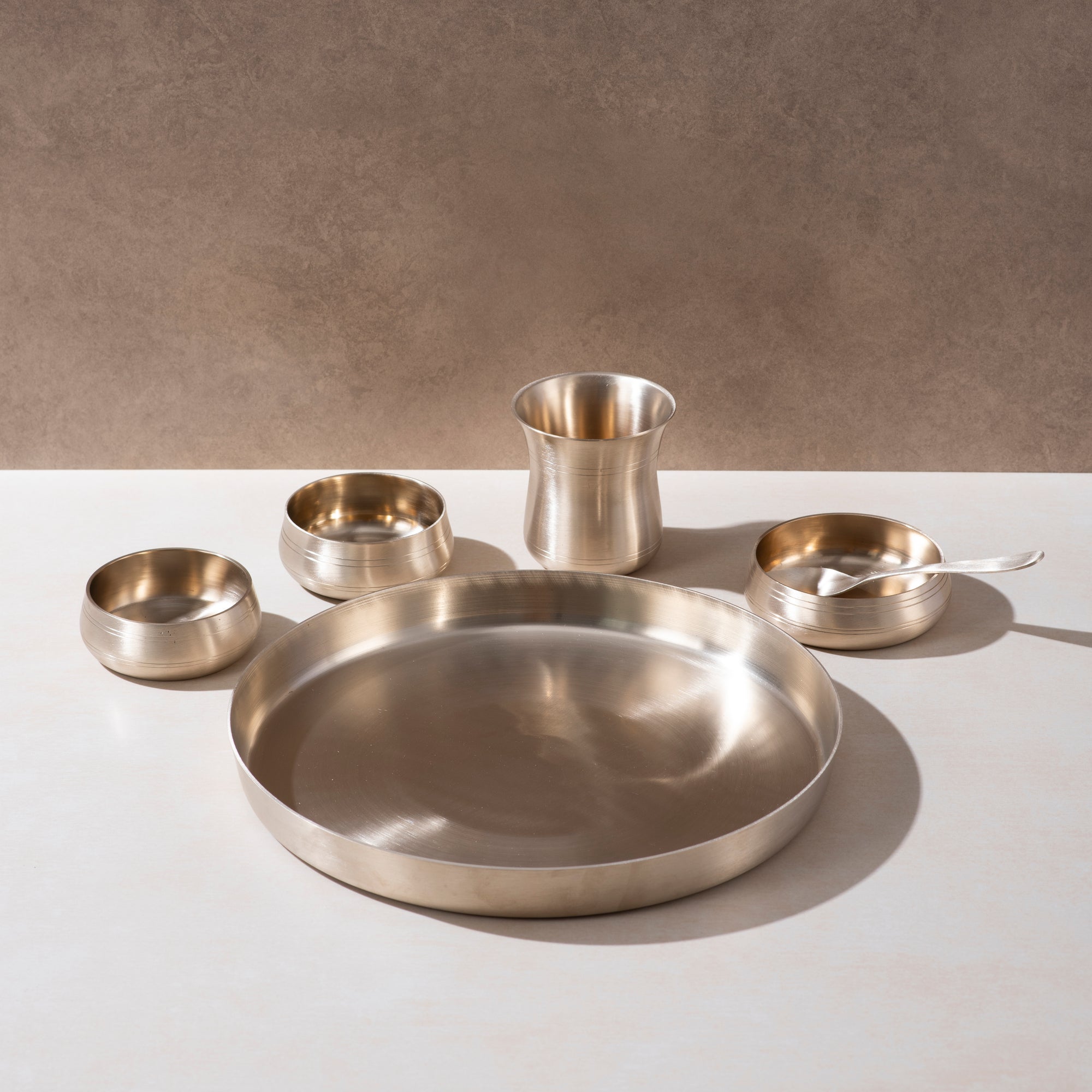 Kansa Thal Set (Lead Free) – A Touch of Tradition for Healthy Living - Set of 6