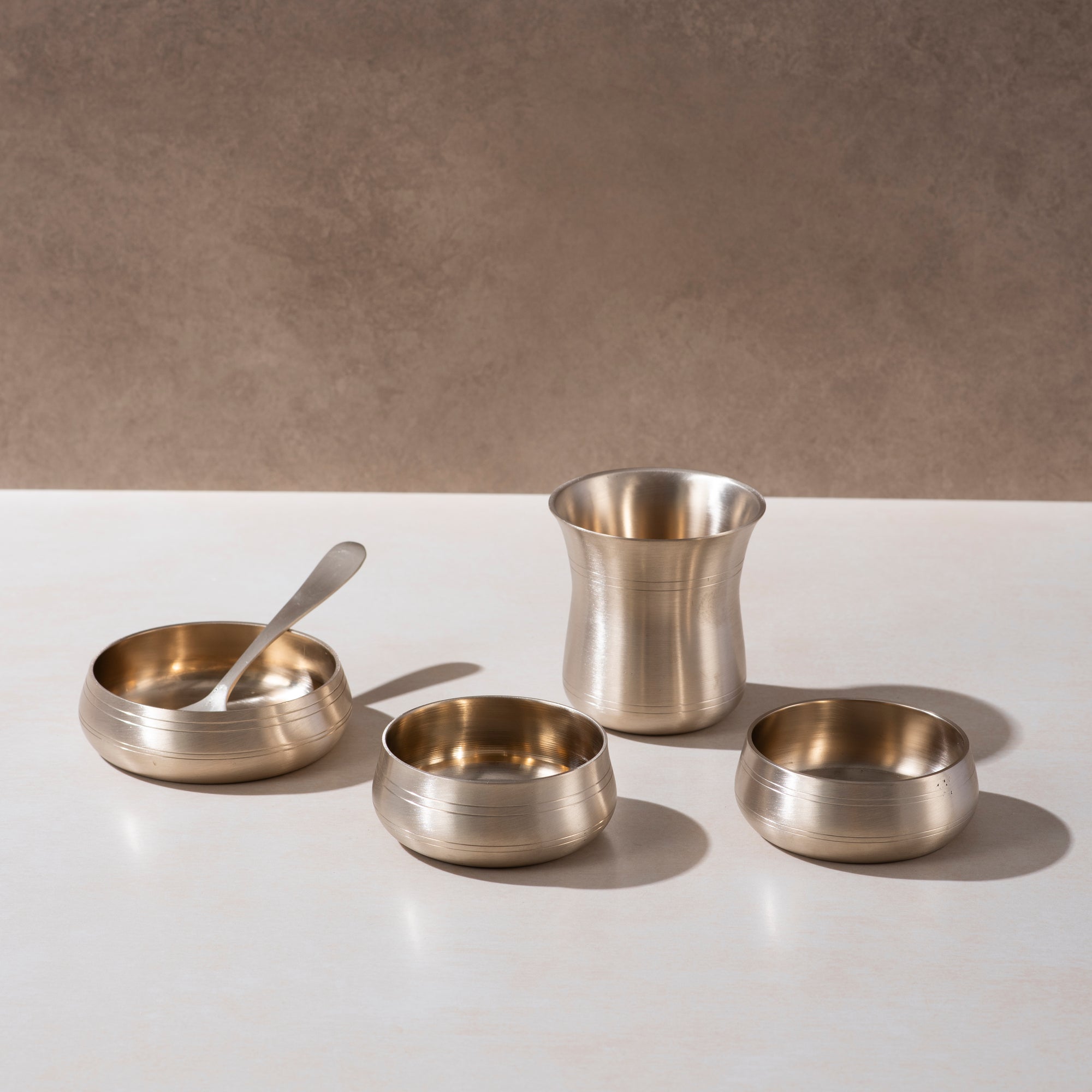 Kansa Thal Set (Lead Free) – A Touch of Tradition for Healthy Living - Set of 6