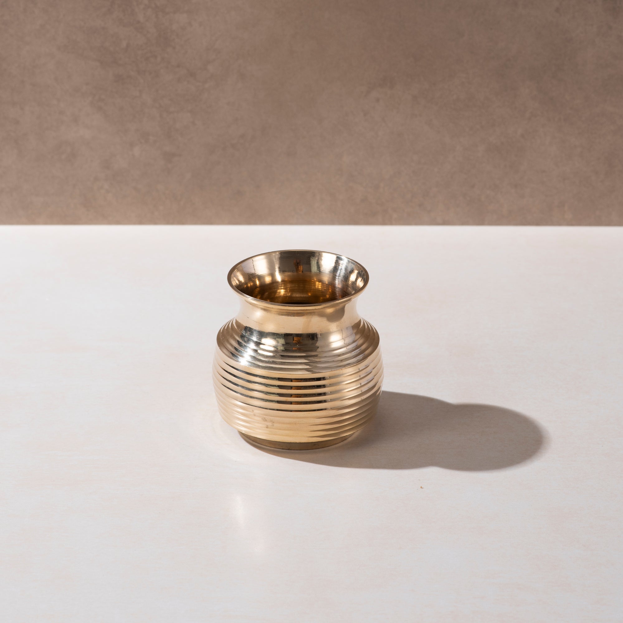 Brass Handcrafted Pooja Lota - 4 inch