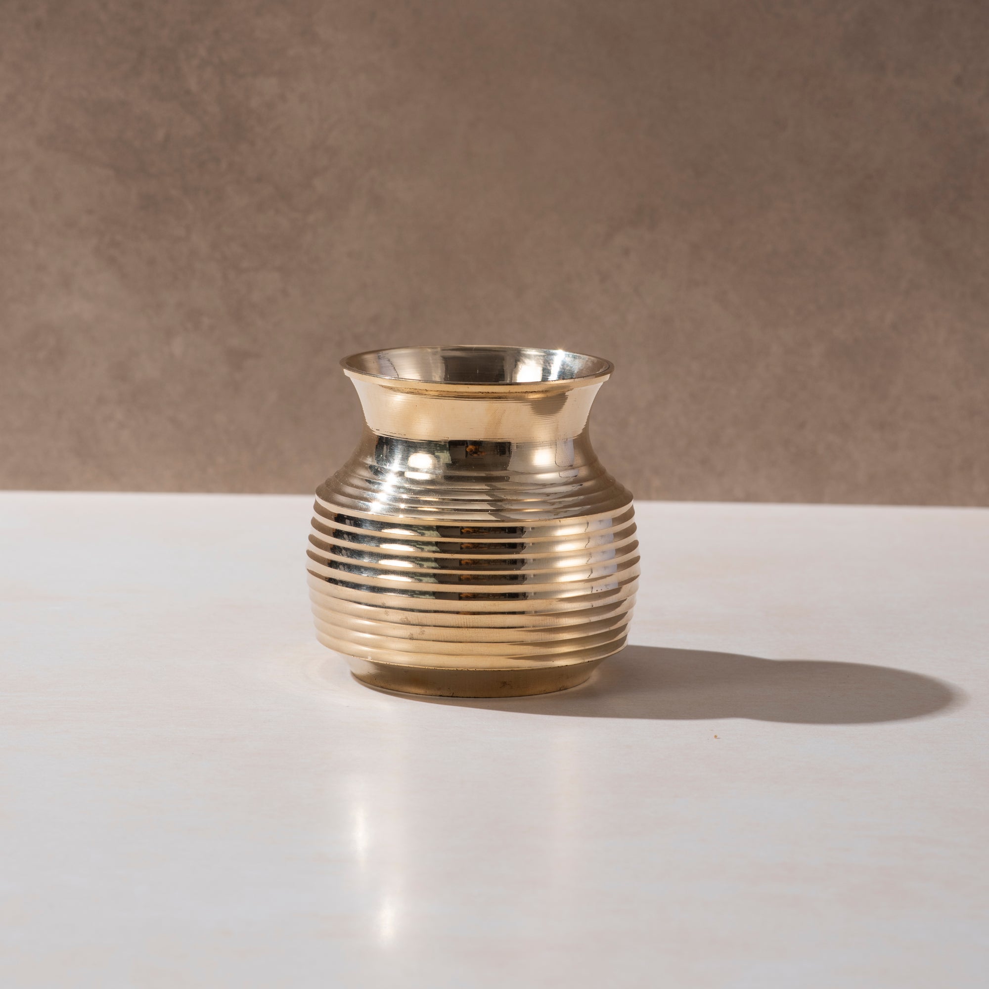 Brass Handcrafted Pooja Lota - 4 inch
