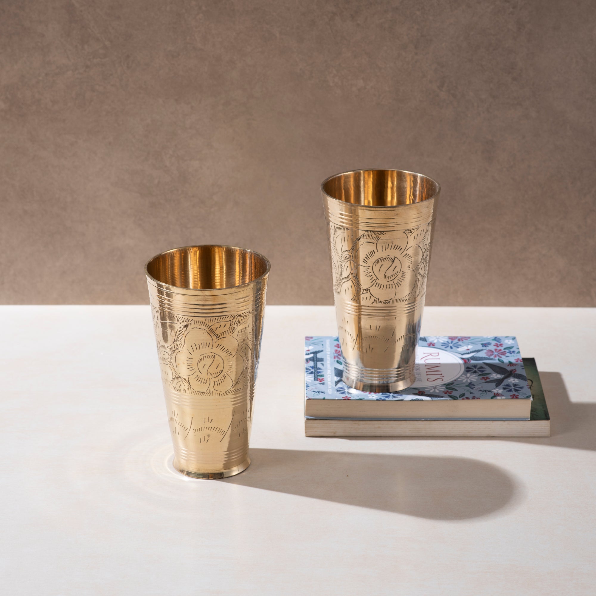 Brass Lassi Glass - Set of 2