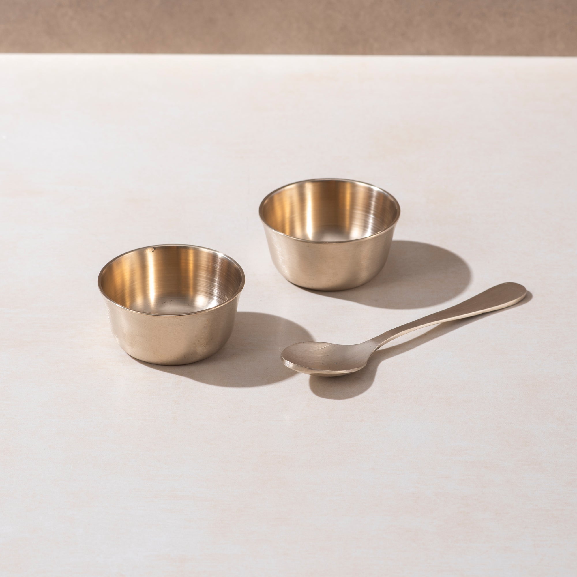 Kansa Baby Katori Pair with Spoon – Safe and Stylish Dining for Little Ones
