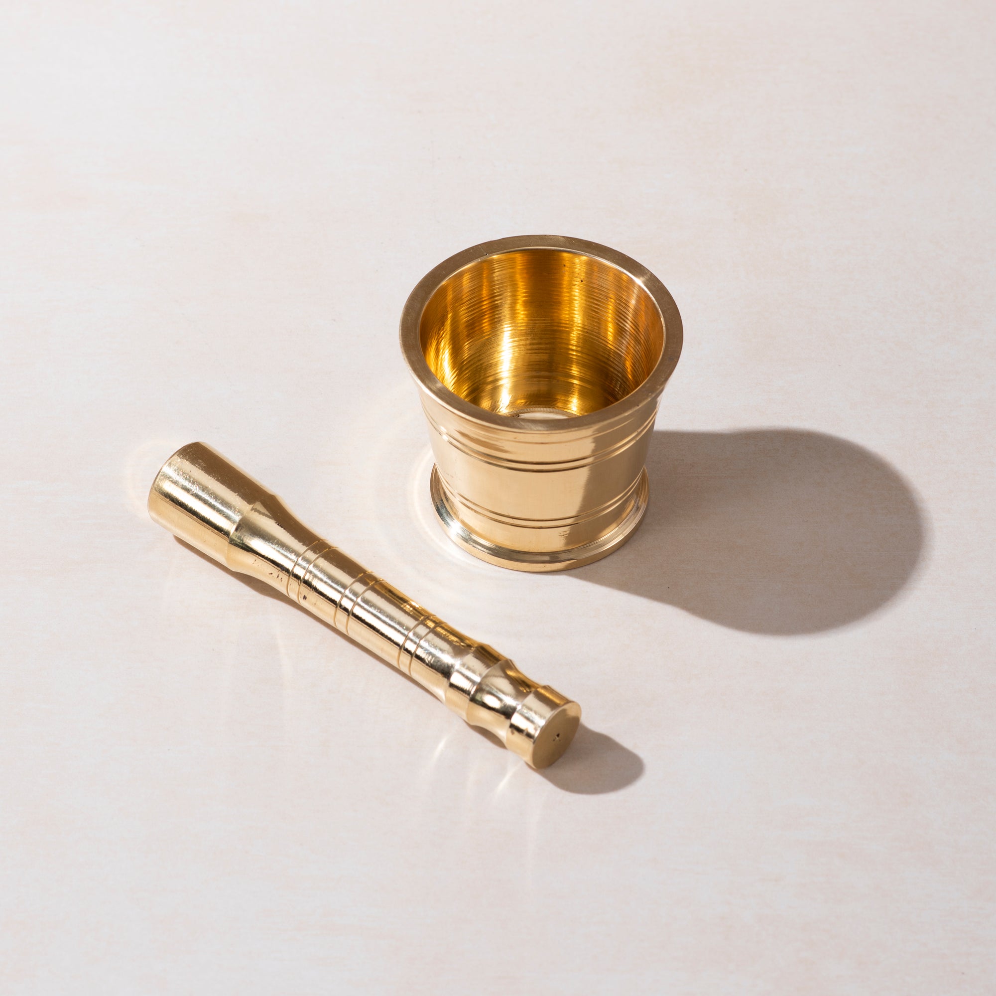 Brass Mortar and Pestle (Okhli)