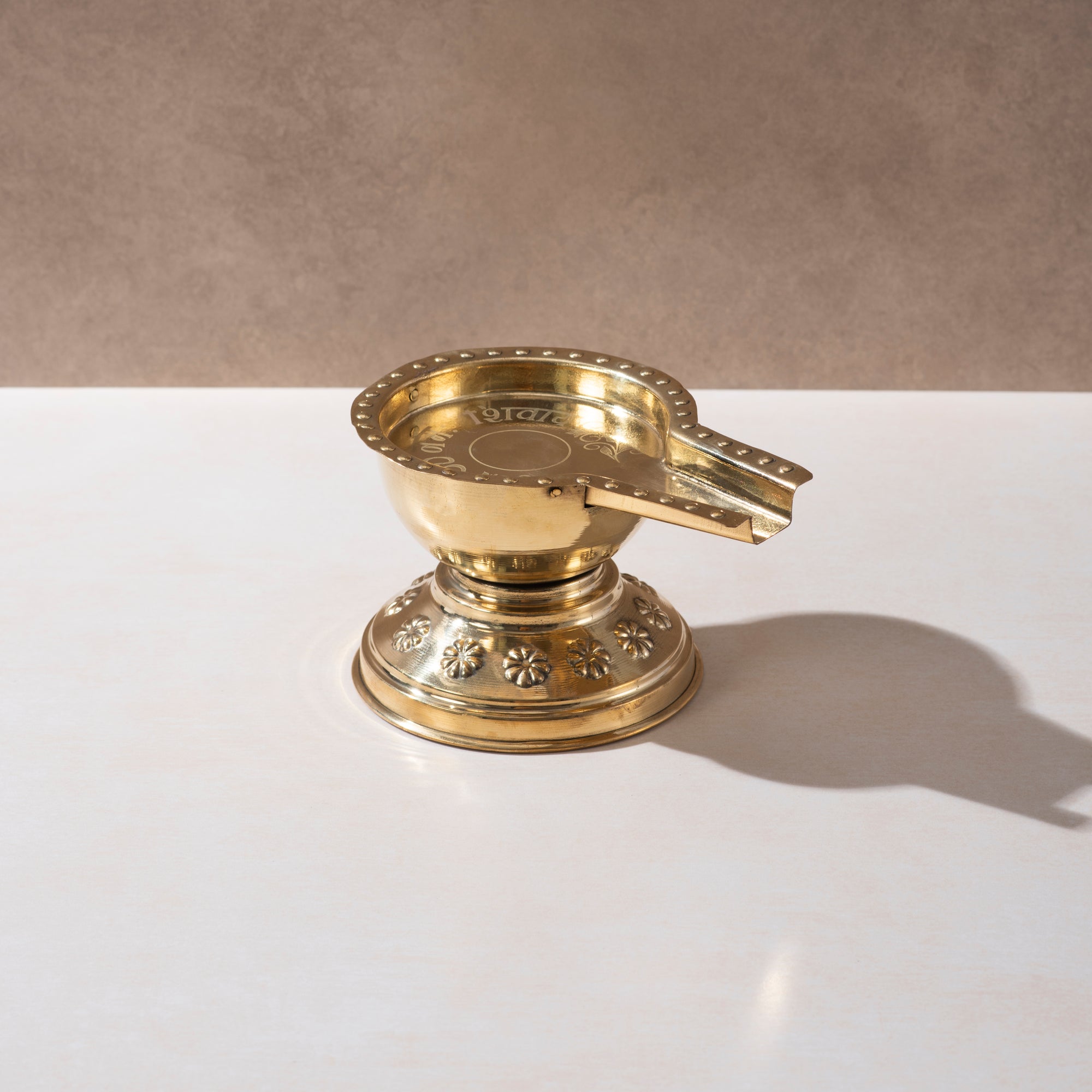 Brass Rudra Abhishek Patra – Sacred Vessel for Spiritual Abhishekam Rituals