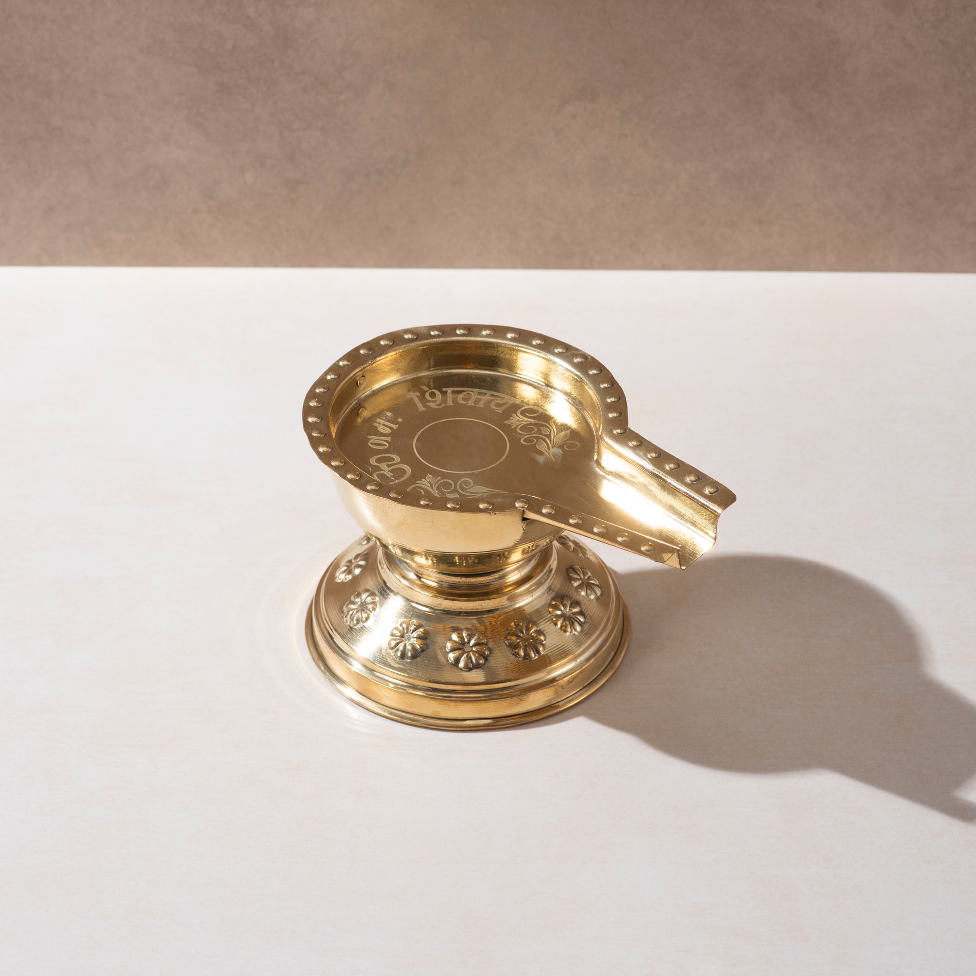 Brass Rudra Abhishek Patra – Sacred Vessel for Spiritual Abhishekam Rituals