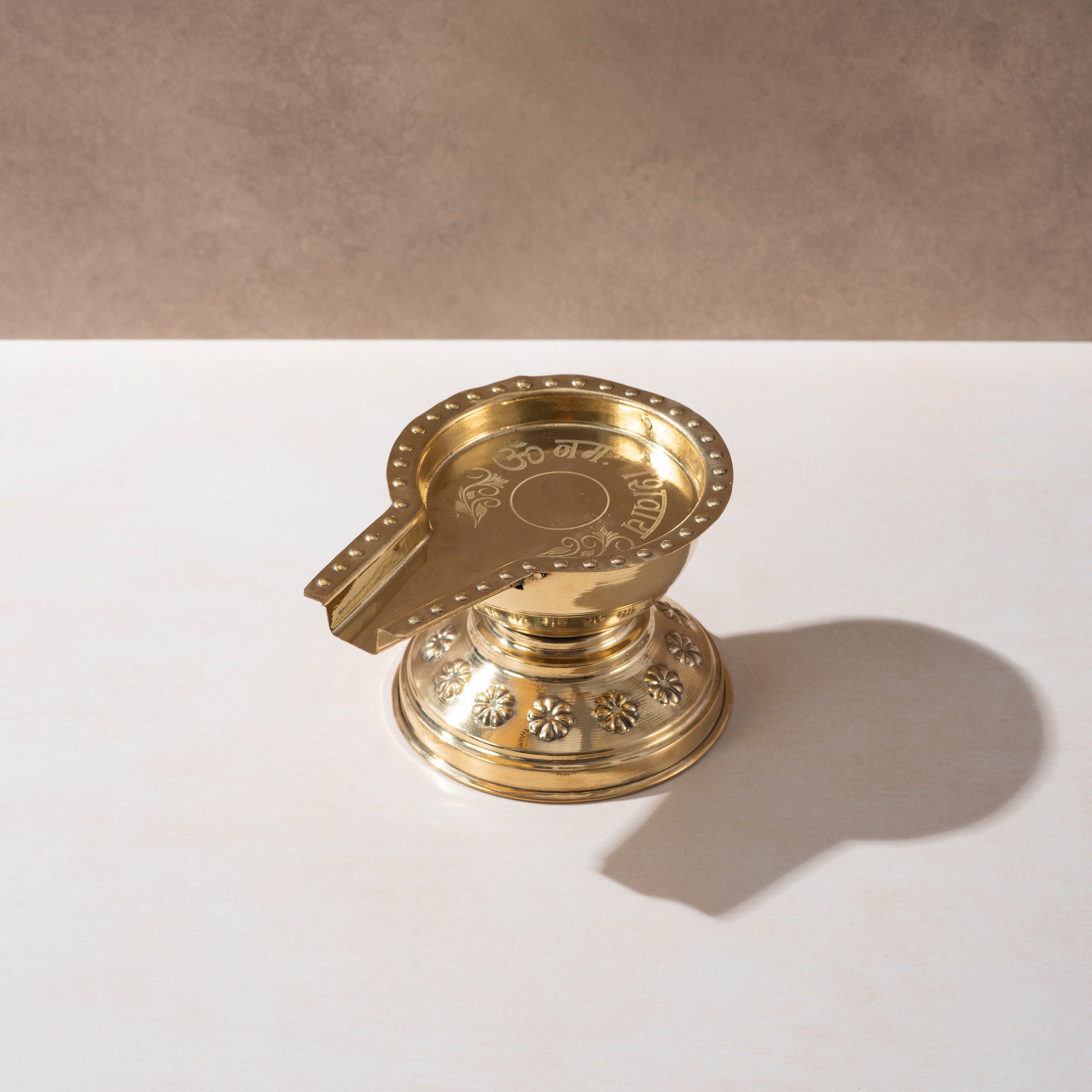 Brass Rudra Abhishek Patra – Sacred Vessel for Spiritual Abhishekam Rituals