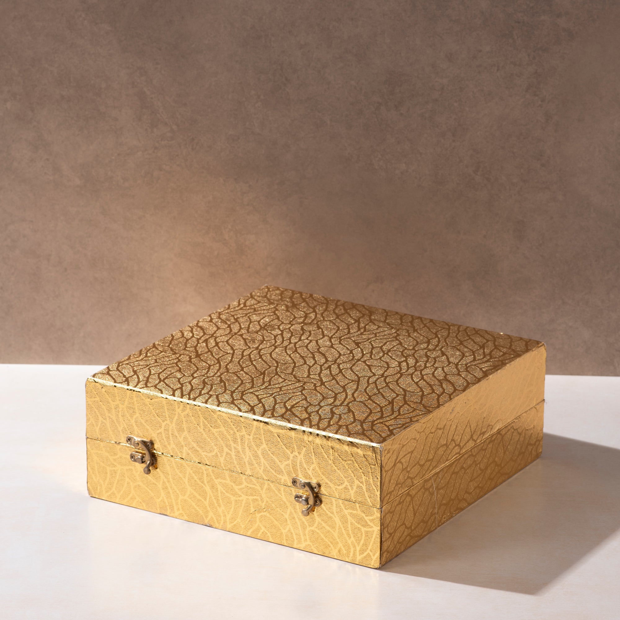 Copper Coating Dryfruit Container with Tray – Set of 4 Elegant Storage Solutions