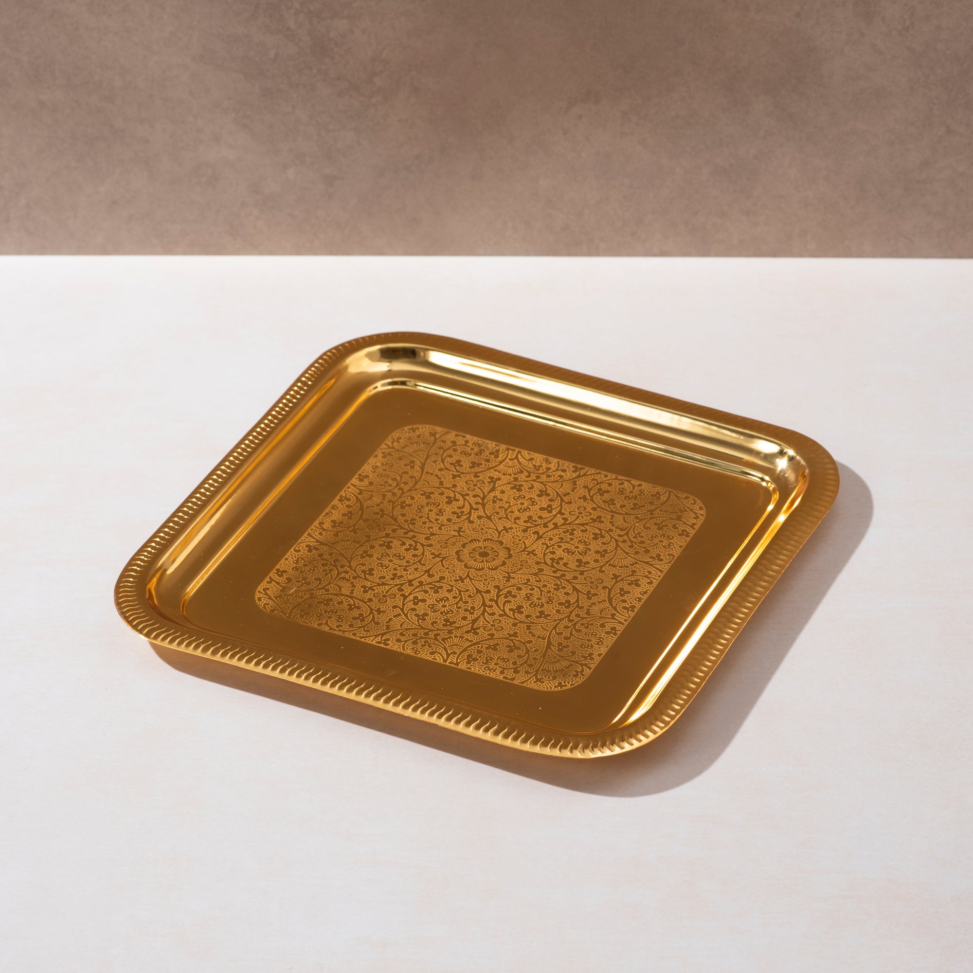 Copper Coating Dryfruit Container with Tray – Set of 4 Elegant Storage Solutions