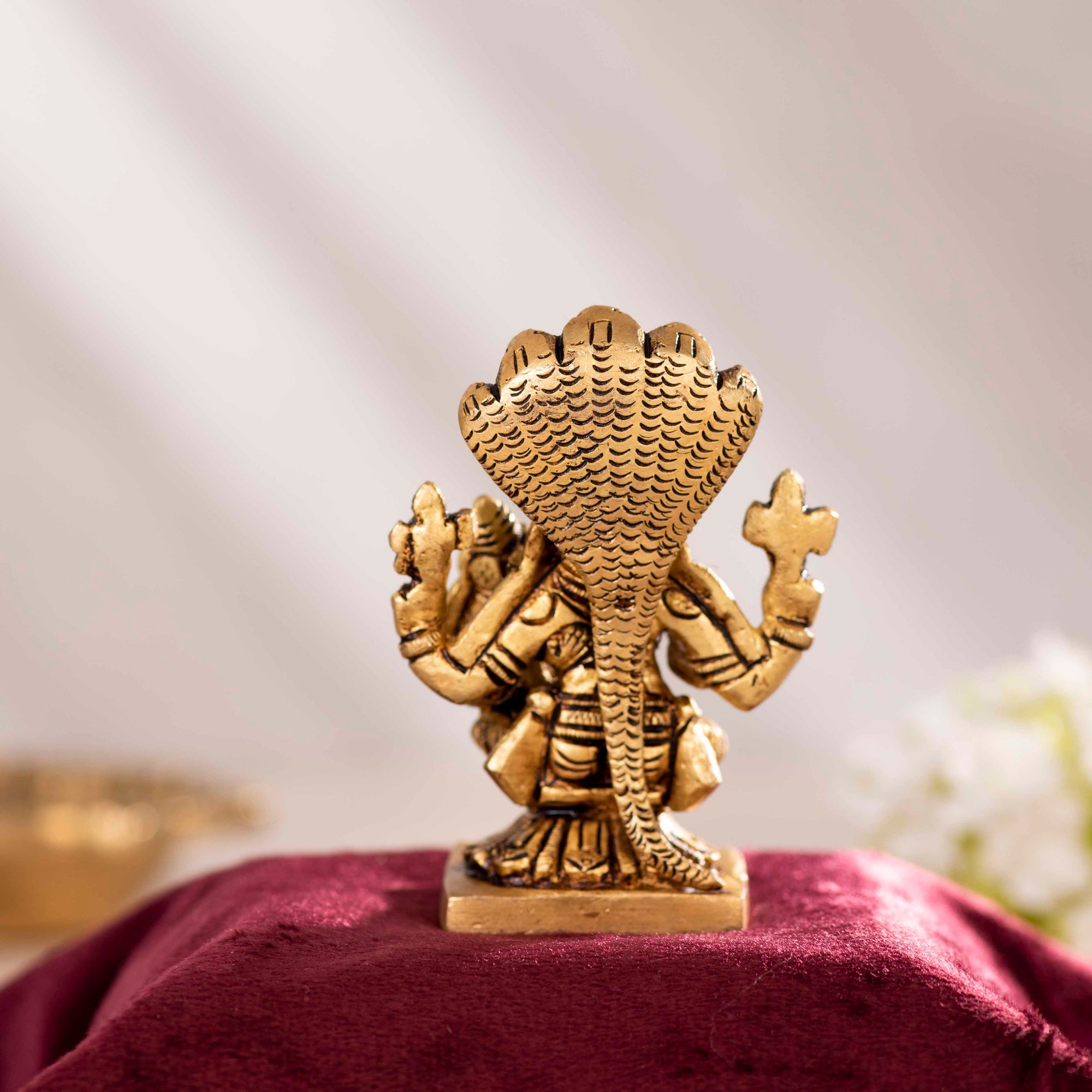 Brass Superfine Narshing Laxmi - 3.5 Inch