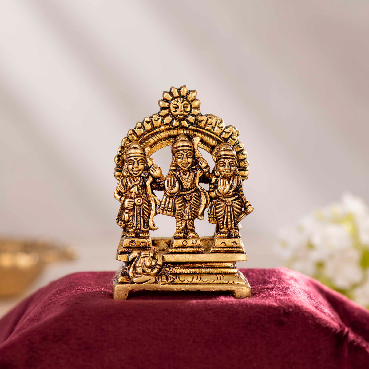 Brass Ram Darbar with Frame