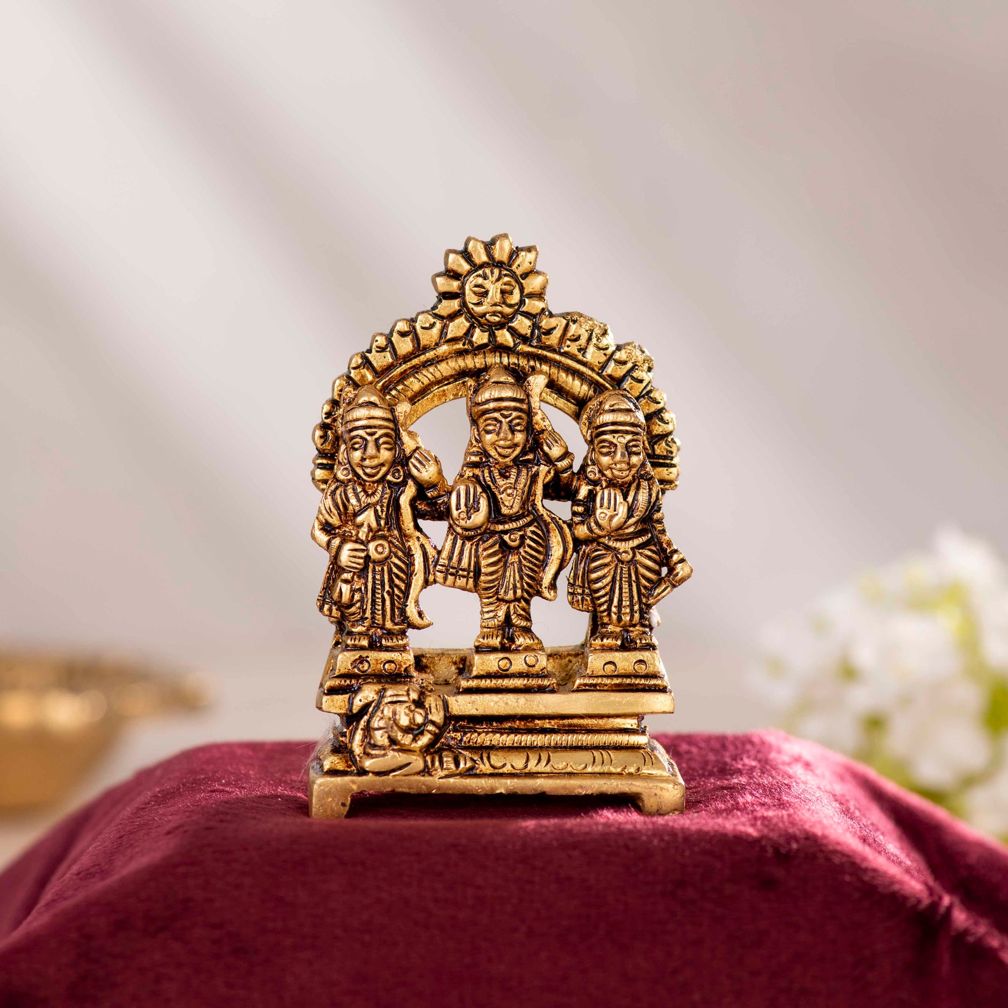 Brass Ram Darbar with Frame