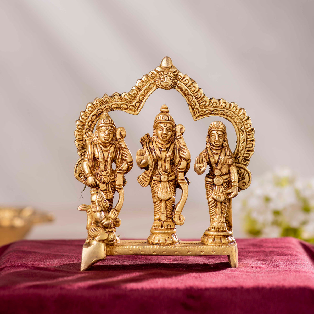 Darbar Craft - Brass Ram Darbar with Frame