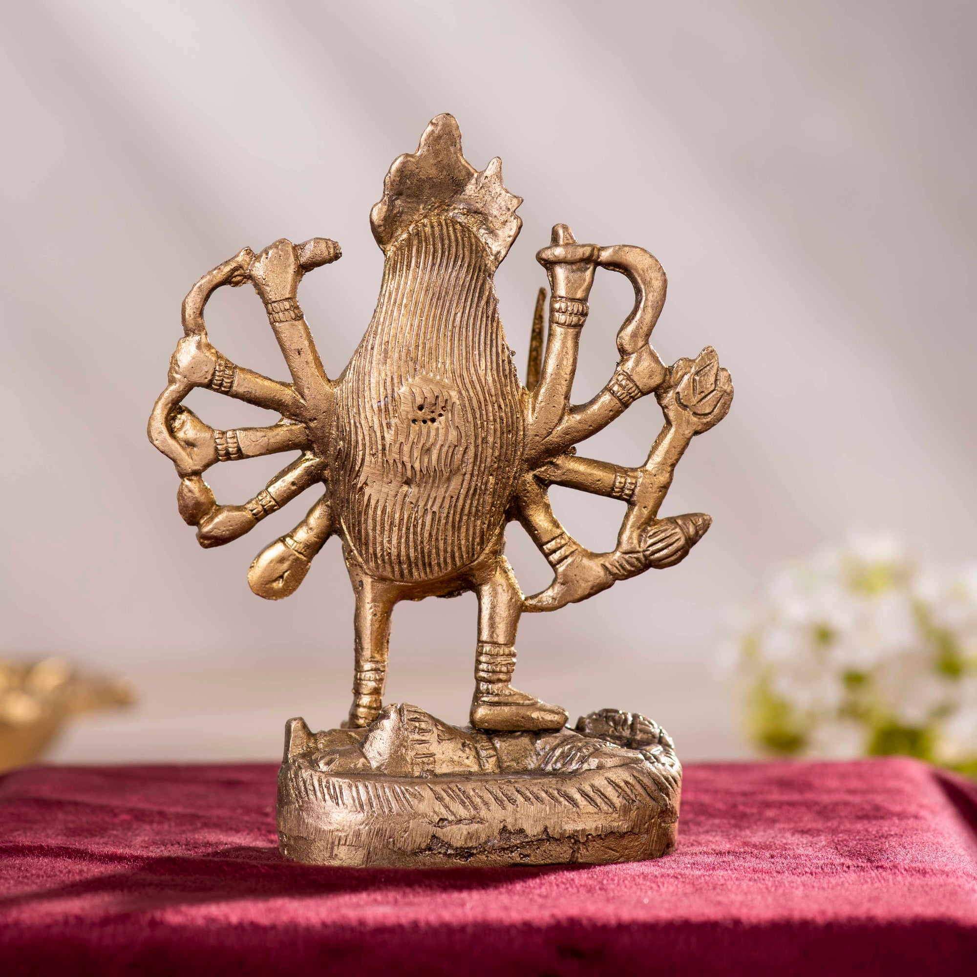 Brass Maa Kali Statue - 5 Inch