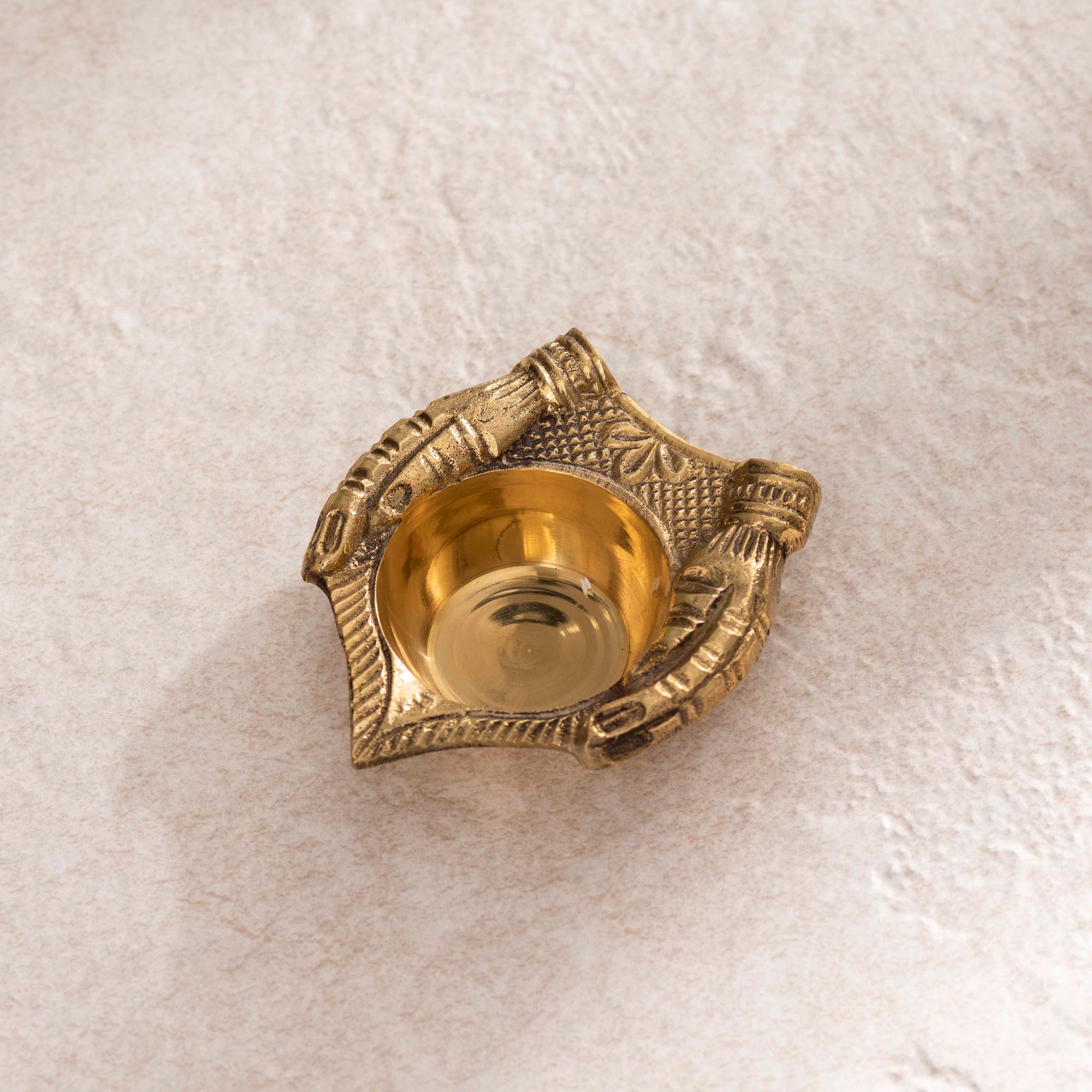 Brass Hand Shaped Welcome Deepak Pair - 3 Inch