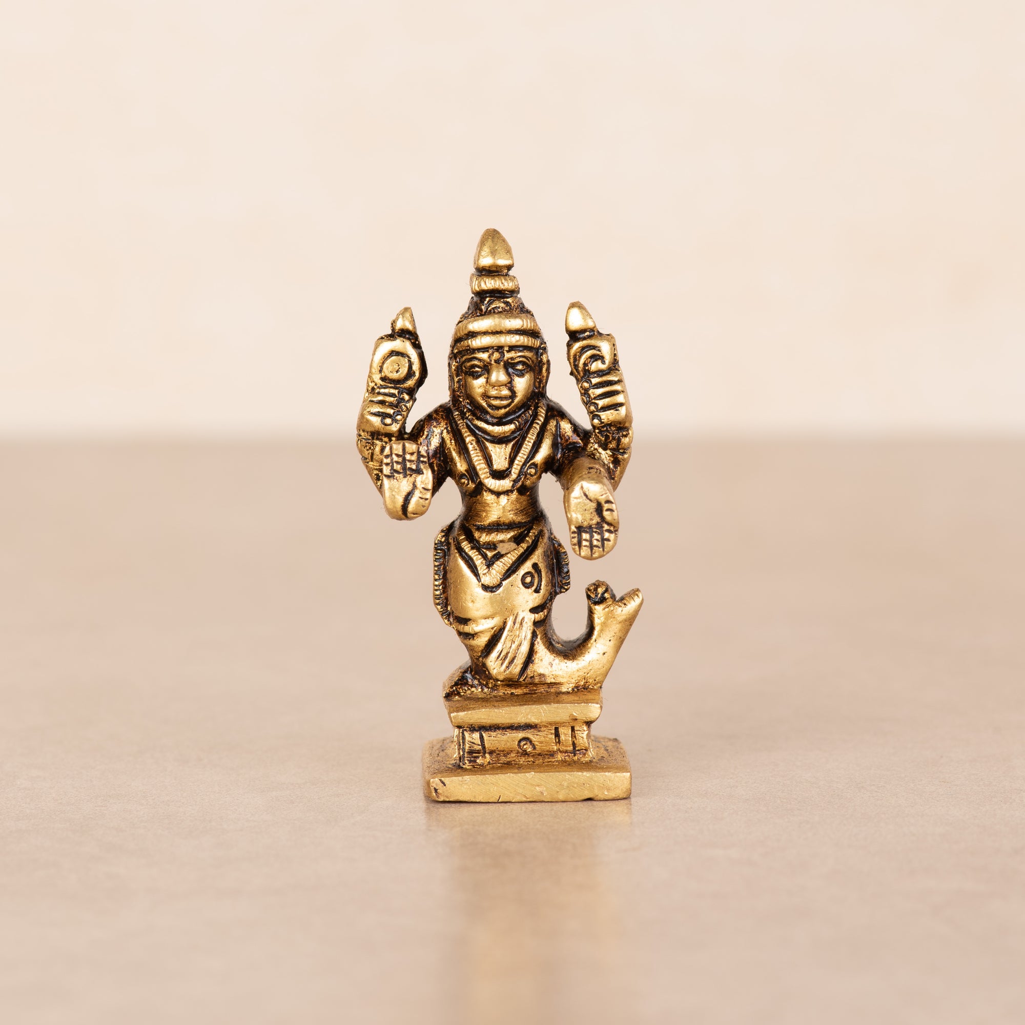 Brass Dashavatara Set 10 Vishnu Avatars Statues Set - 2.5 Inch